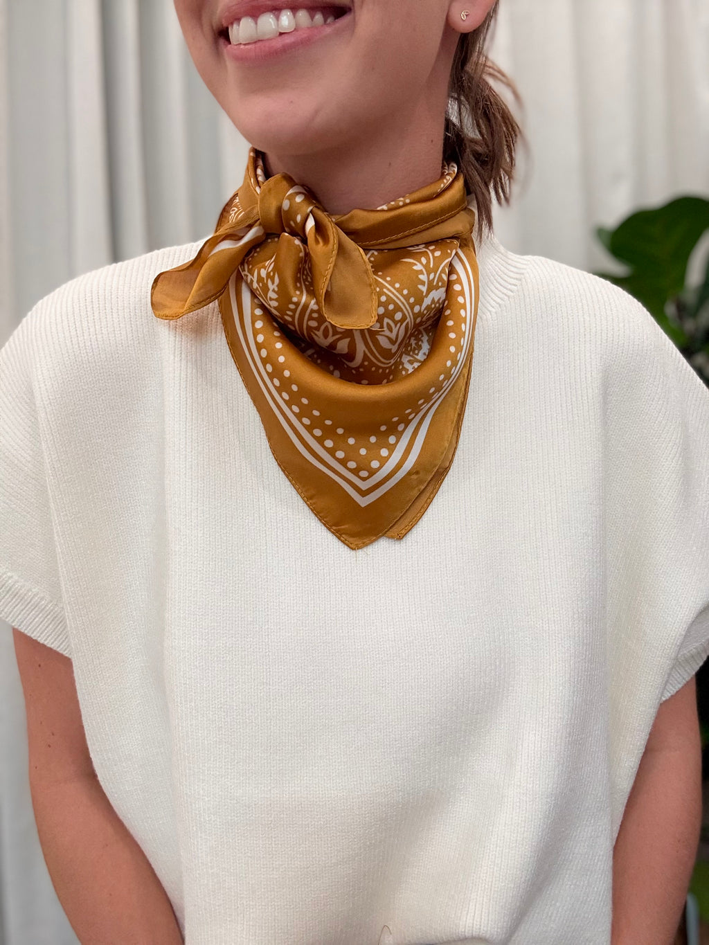 Mustard Bandana Scarf