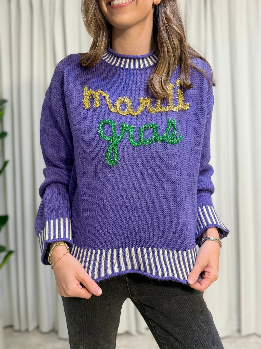 Mardi Gras Sweater