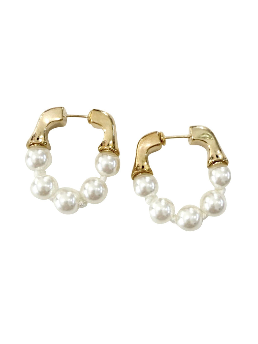 Marina Pearl Hoop Earring