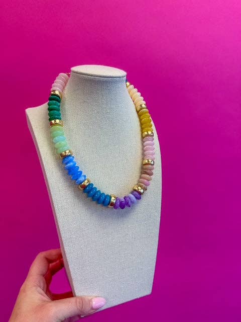 Chunky Beaded Necklace - Multi