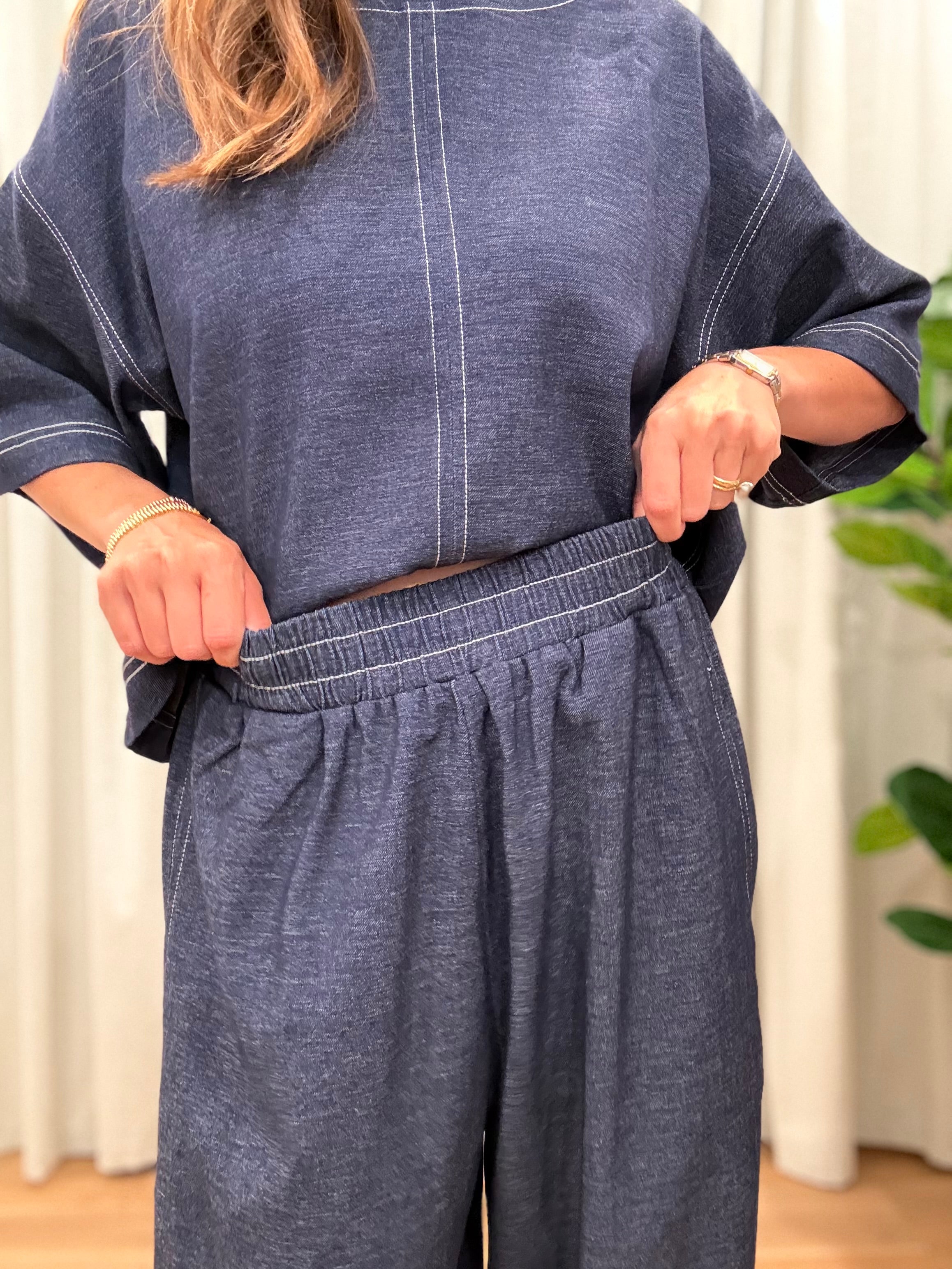 Denim Lounge Set