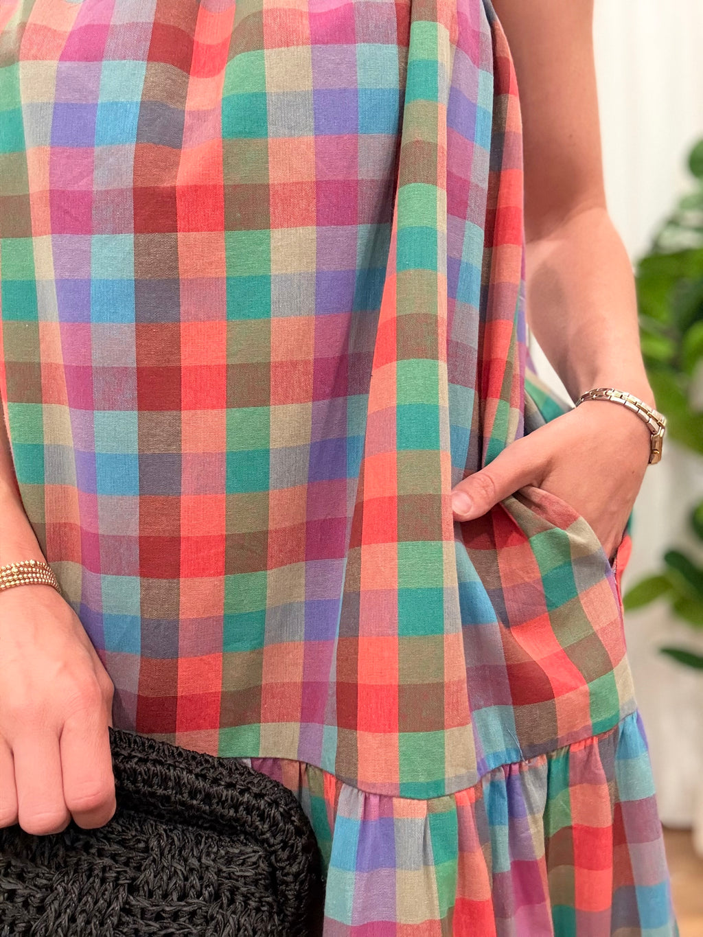 Plaid Maxi Dress