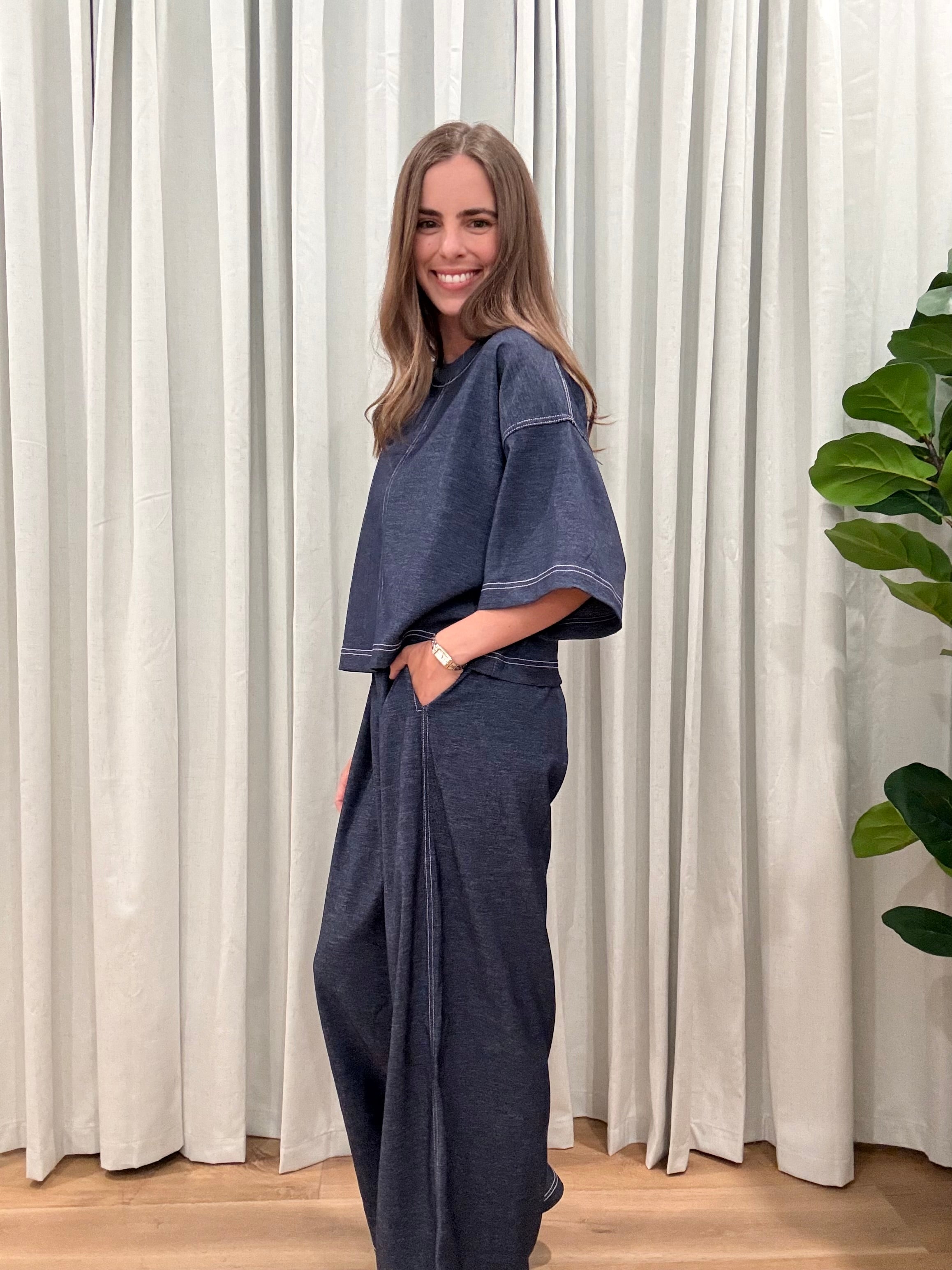 Denim Lounge Set
