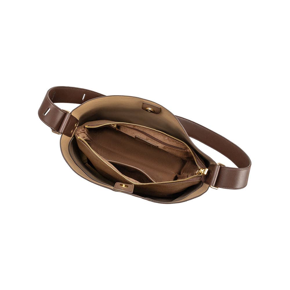 Stormie Mocha Suede Tote