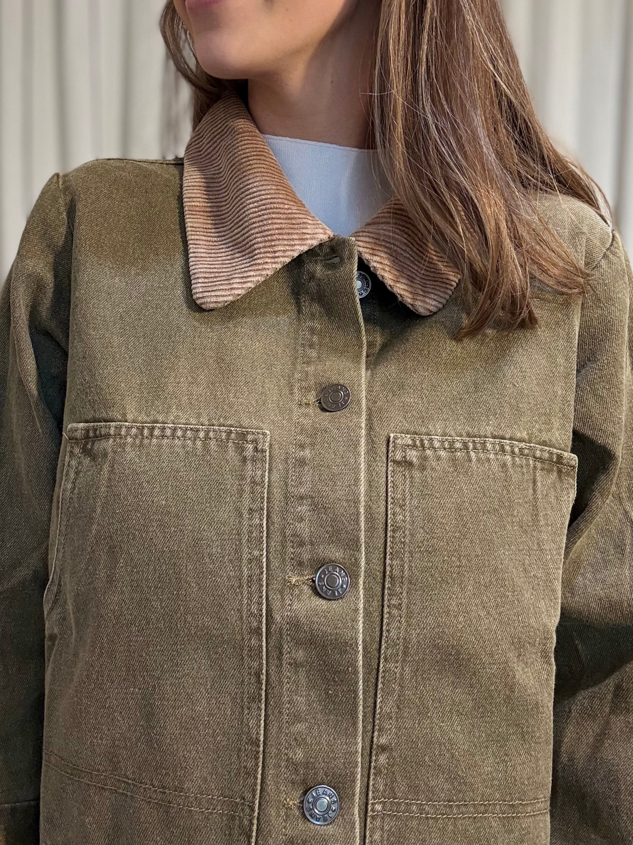 Washed Twill Denim Jacket