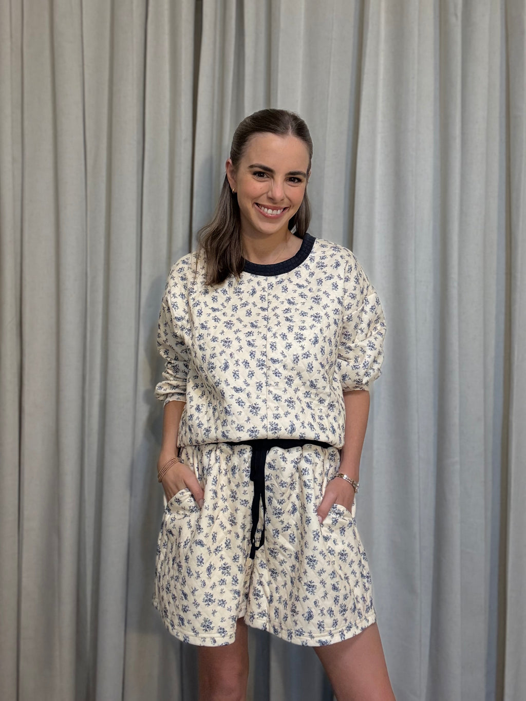 Quilted Pullover Set