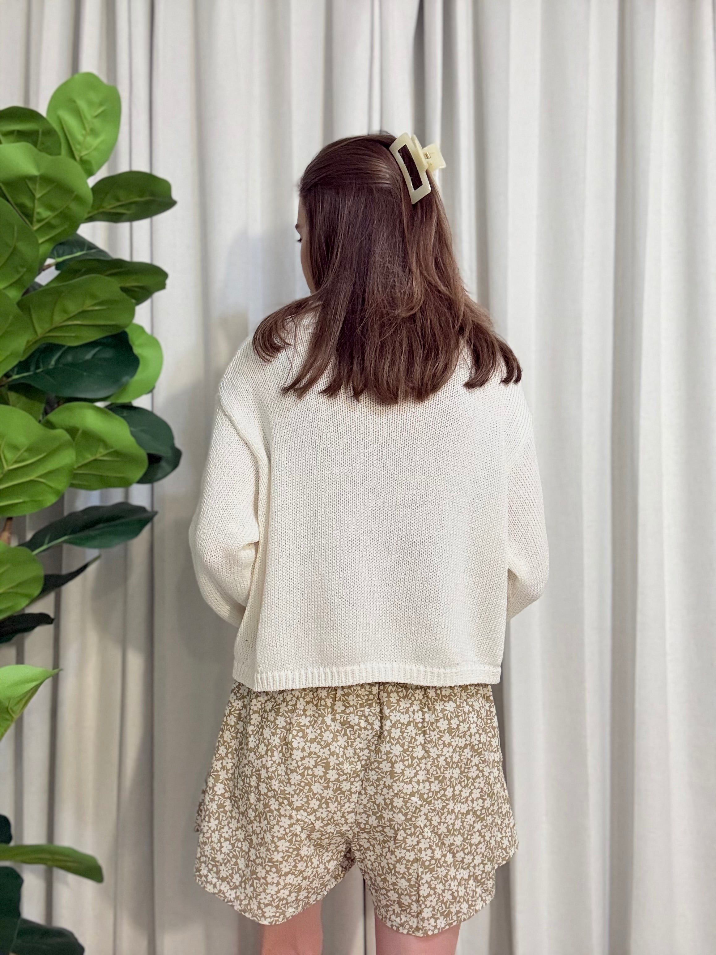 Rolled Cardigan