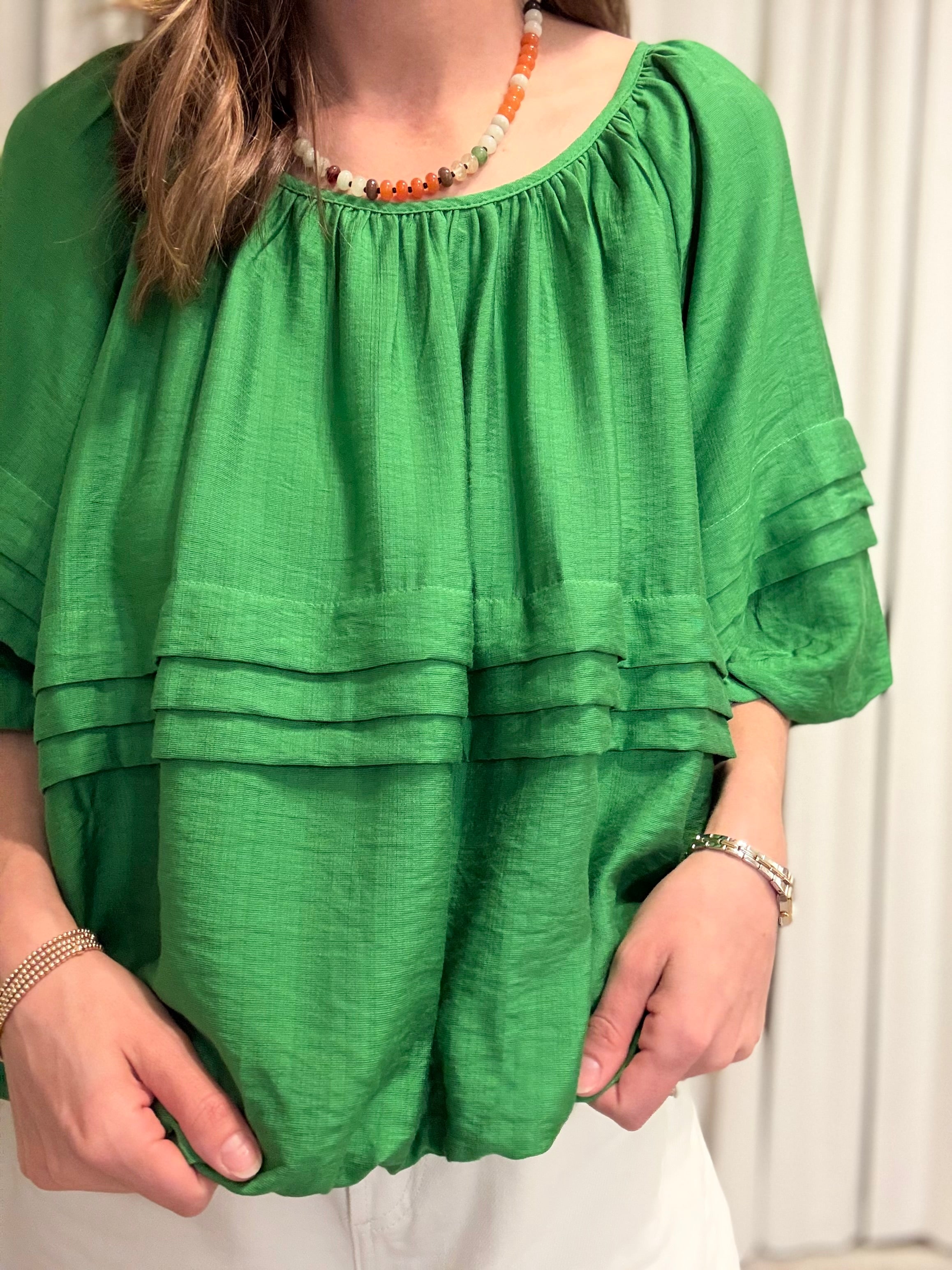 Pleat Detail Top