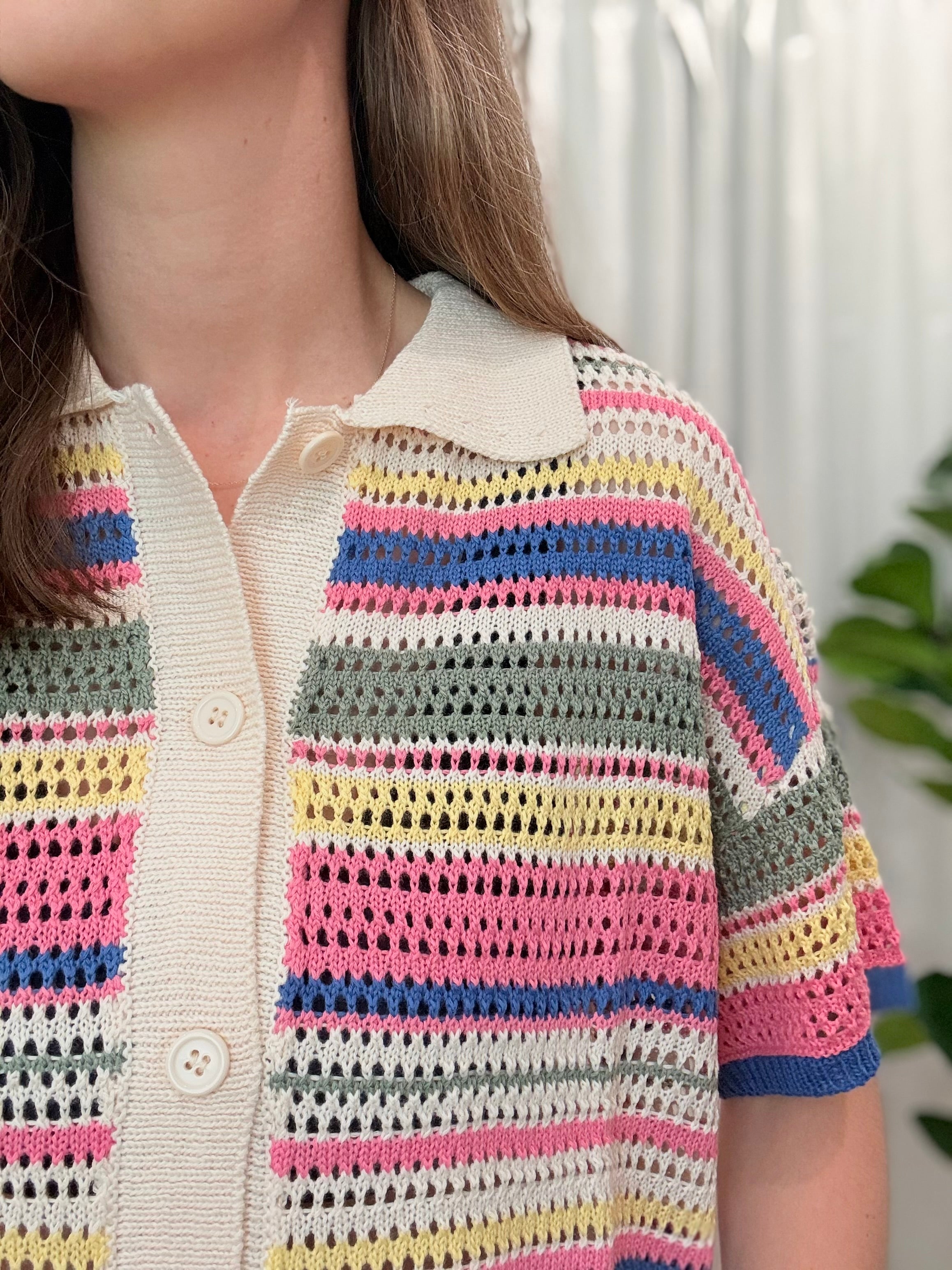 Crochet Button Down