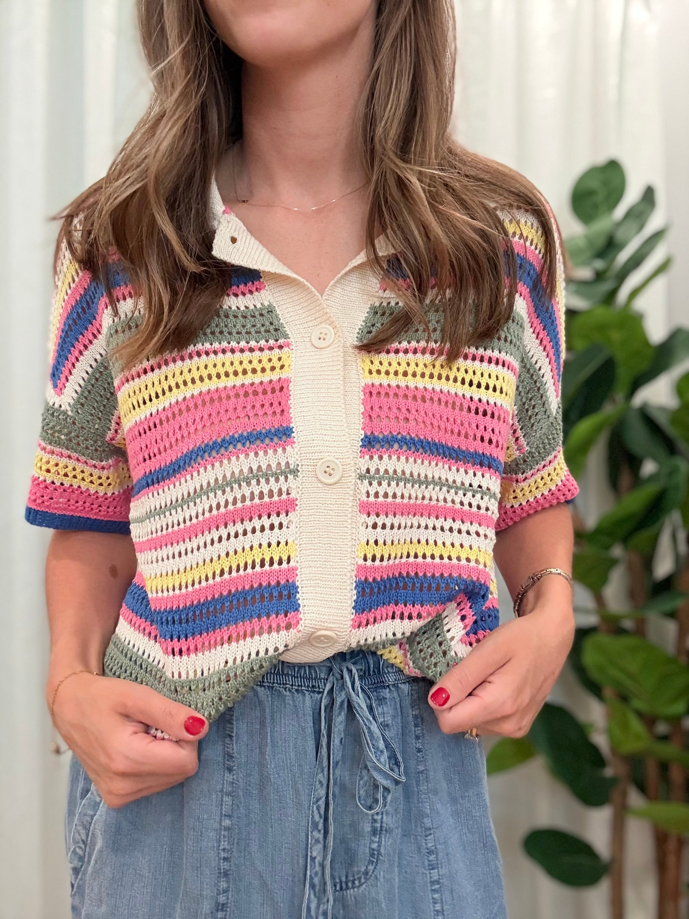Crochet Button Down