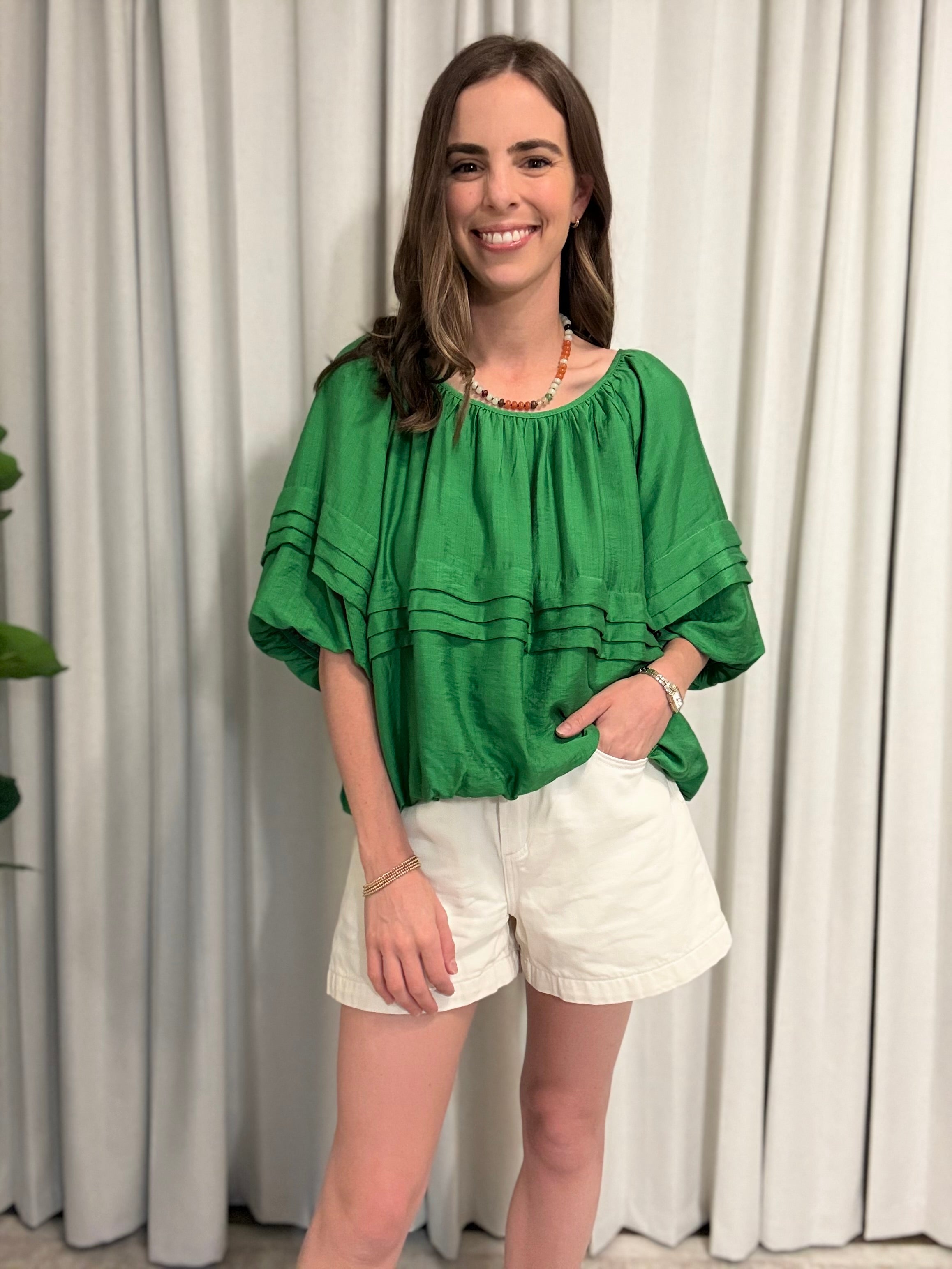 Pleat Detail Top