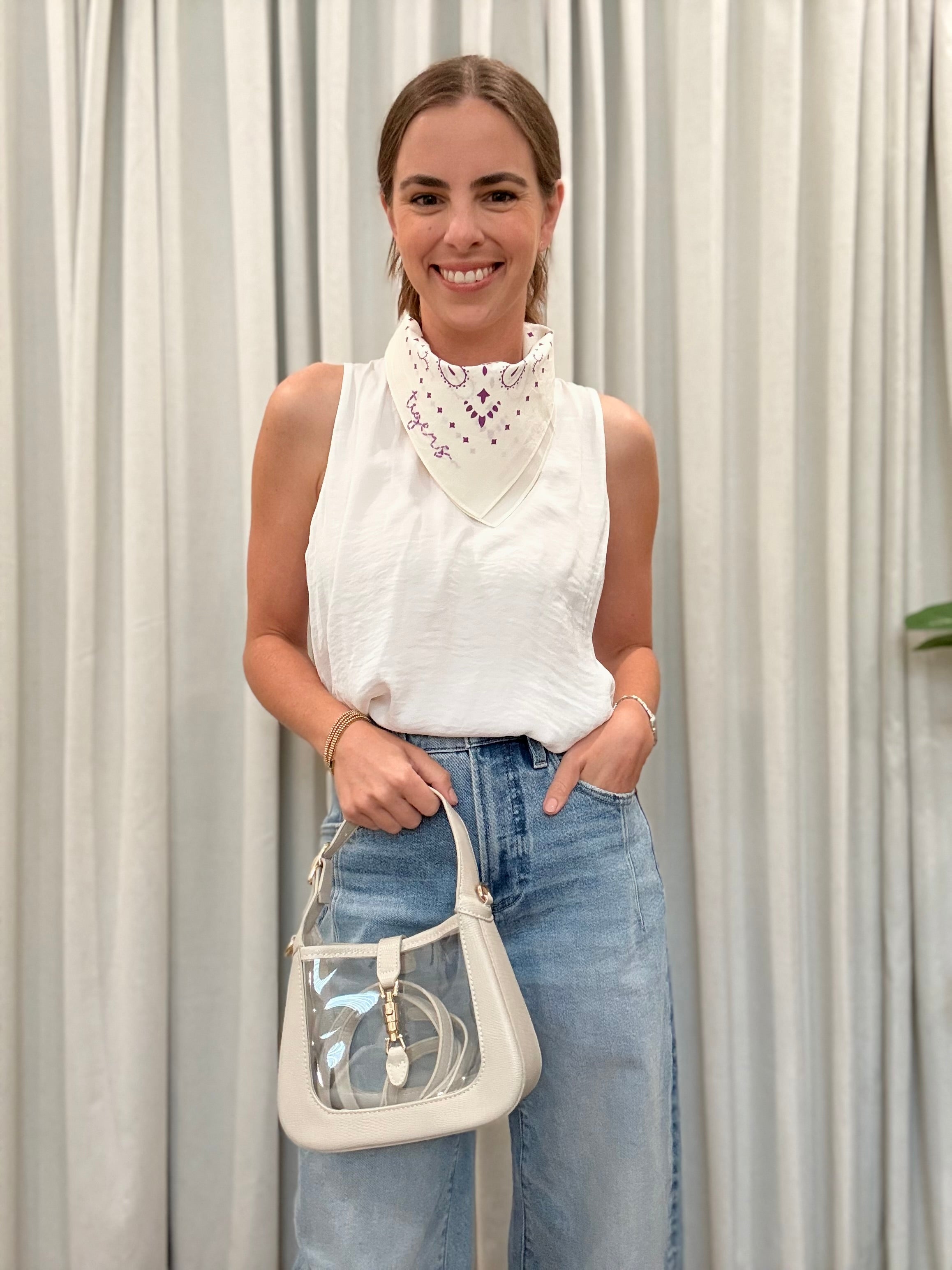 Ivory Bandana Scarf