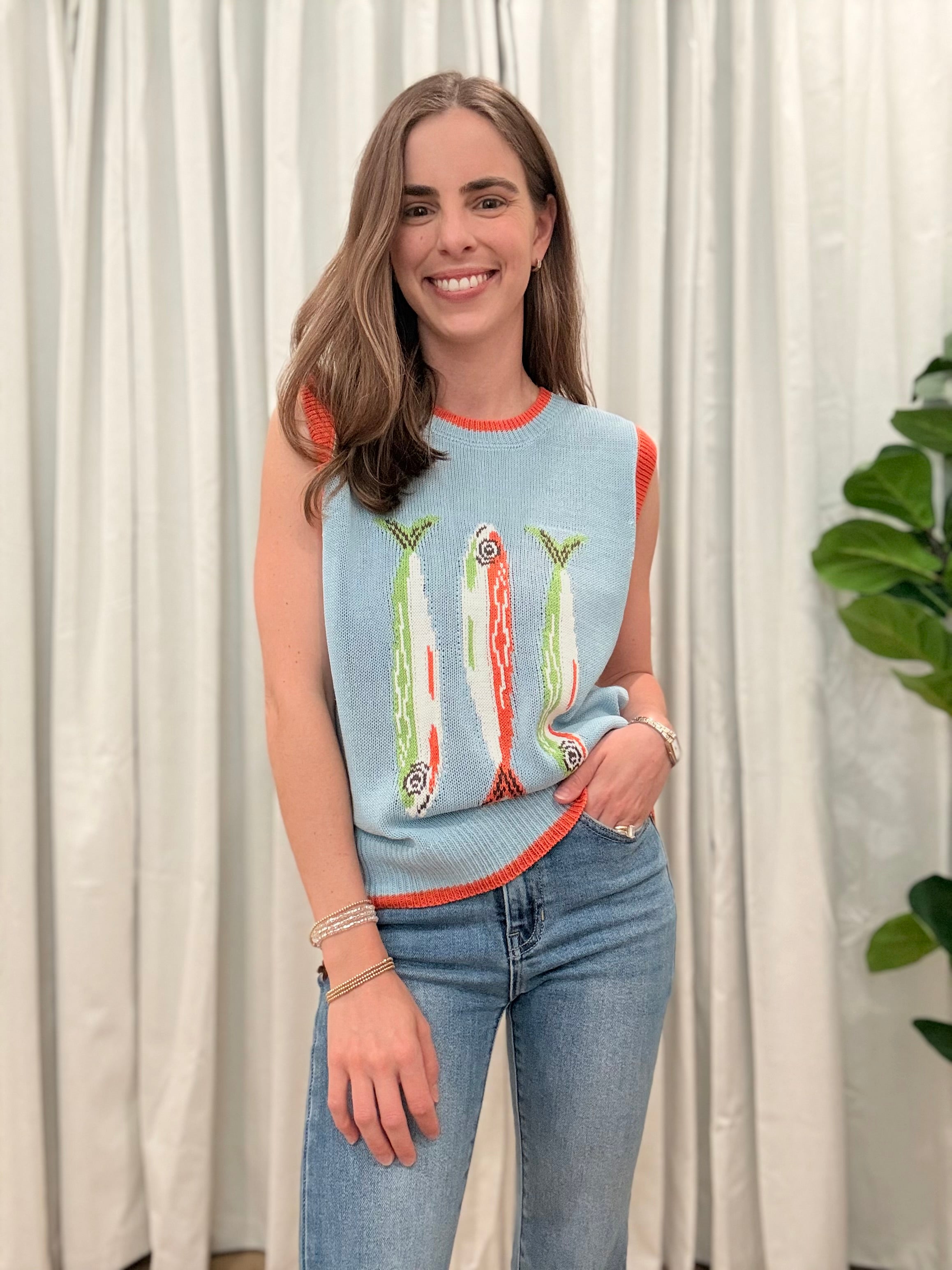 Fish Knit Top