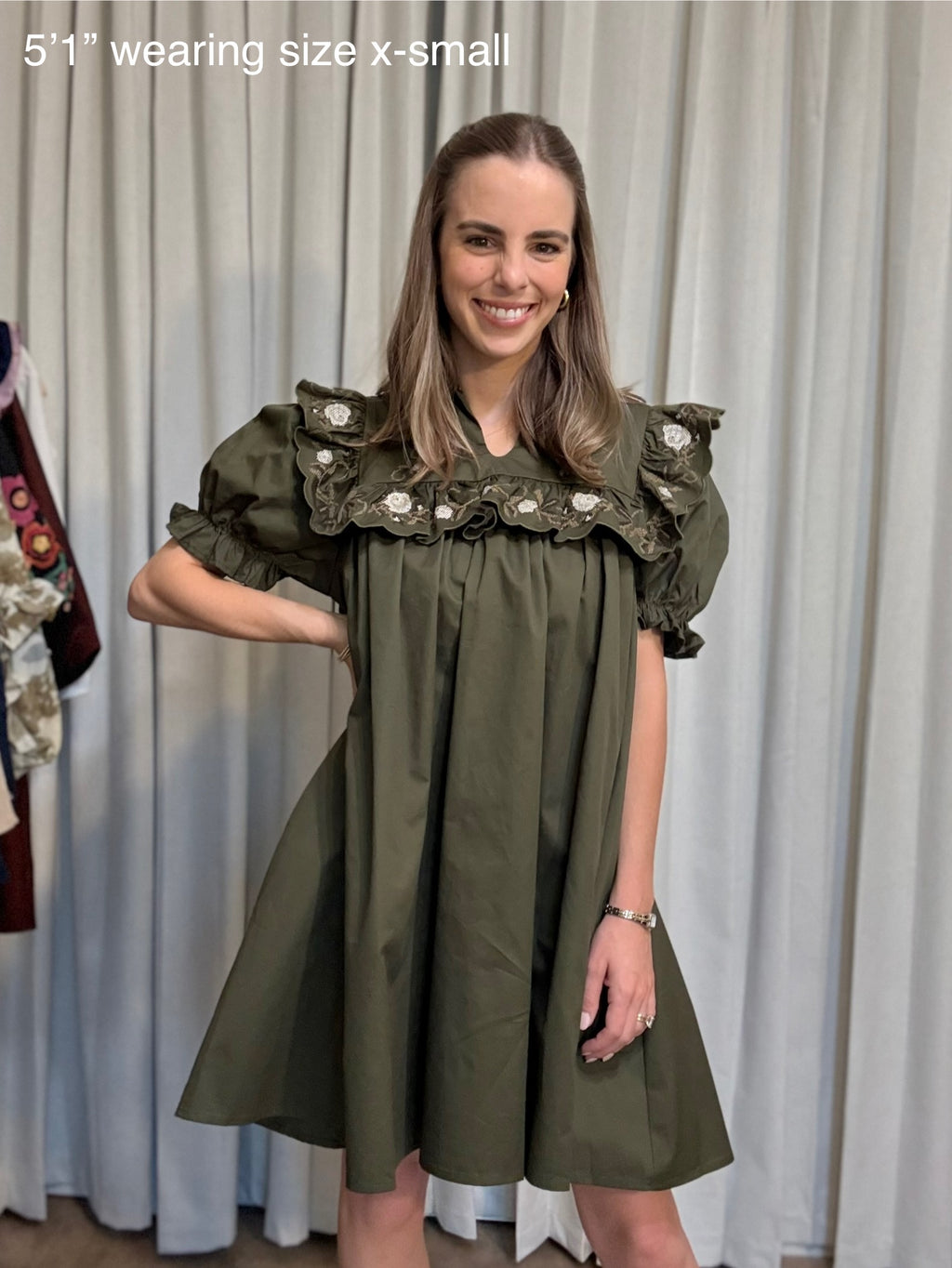 Sierra Olive Mini Dress