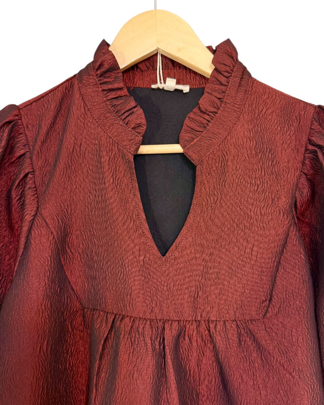 Burgundy Babydoll Dress