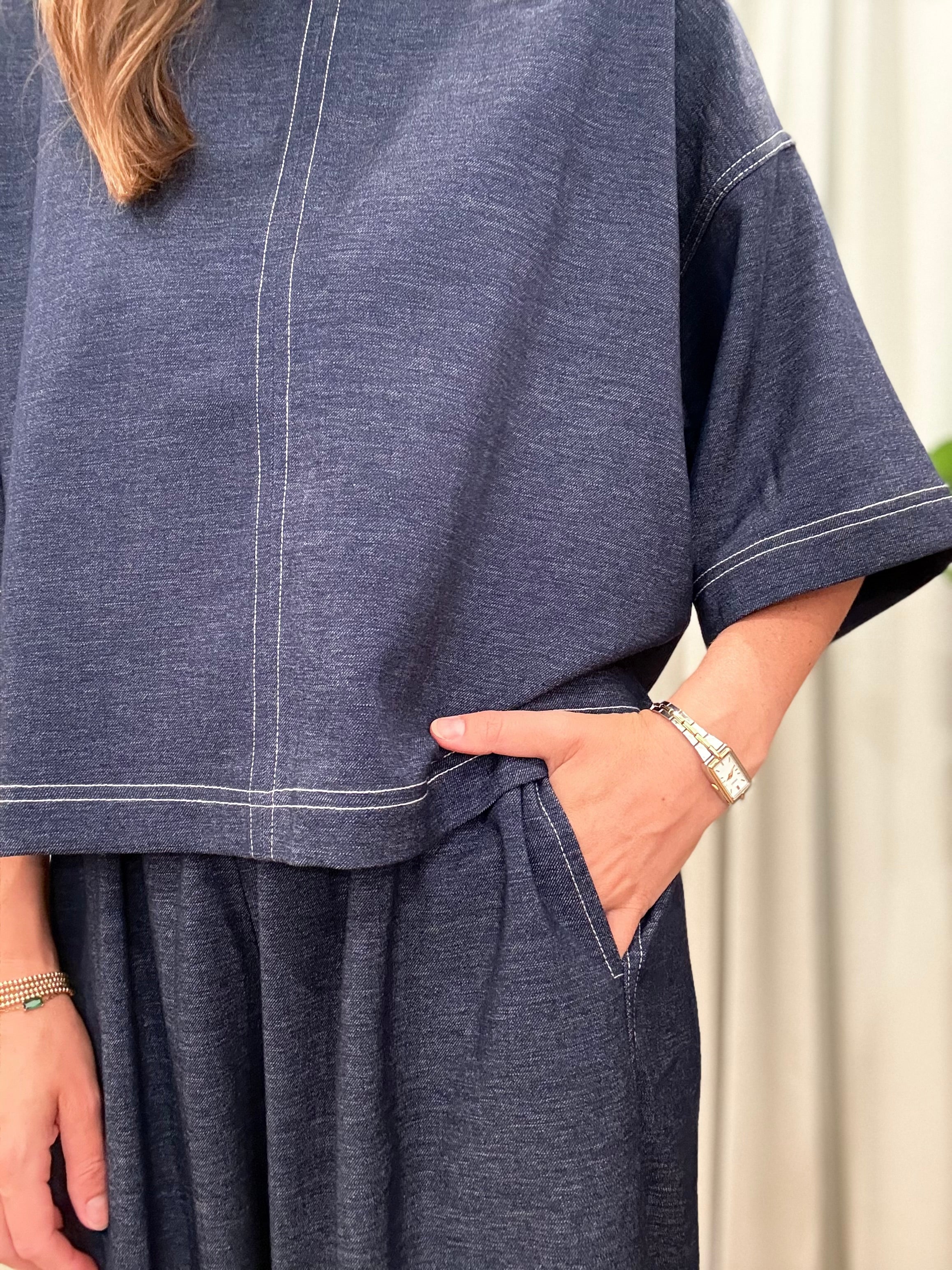 Denim Lounge Set