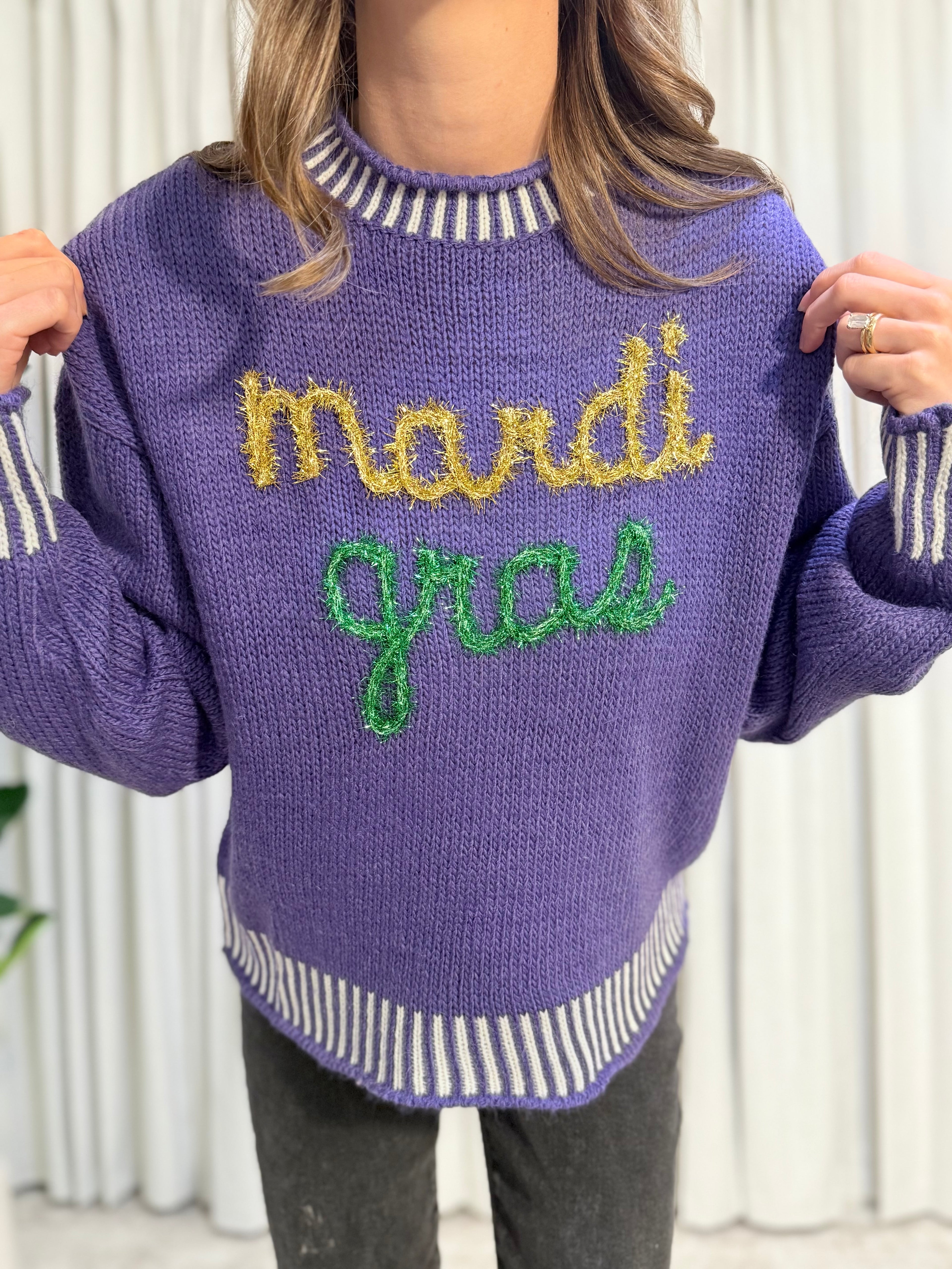 Mardi Gras Sweater