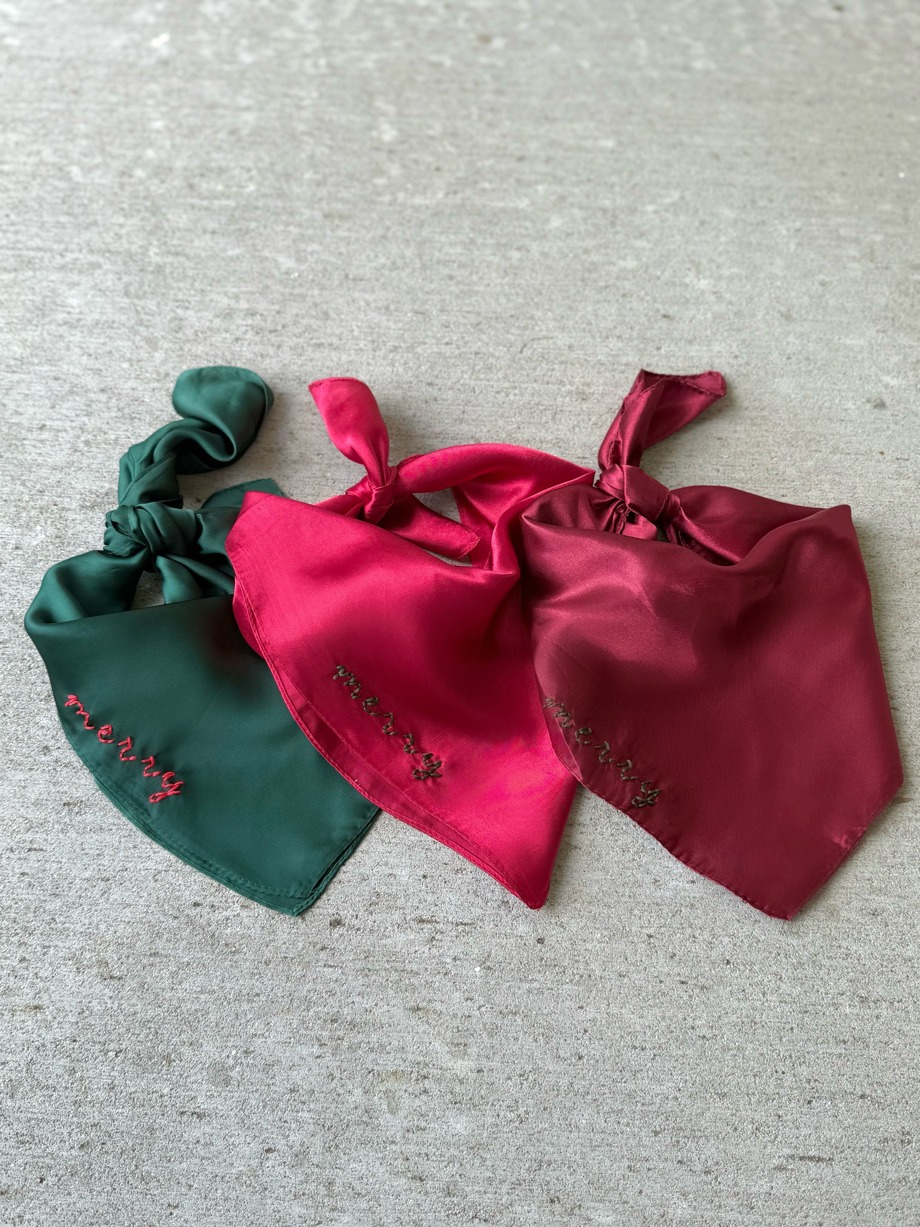 Merry Holiday Scarf - Red