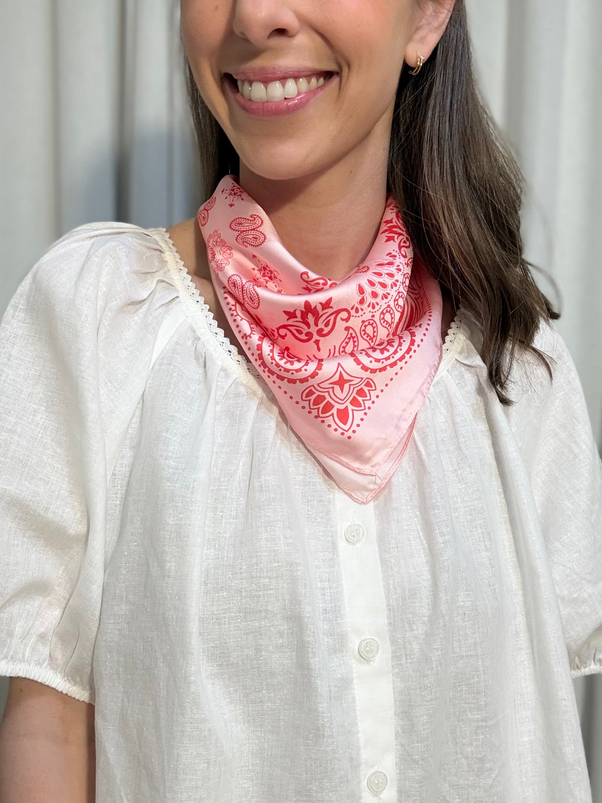 Paisley Pink Scarf