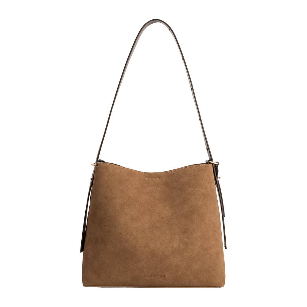 Stormie Mocha Suede Tote