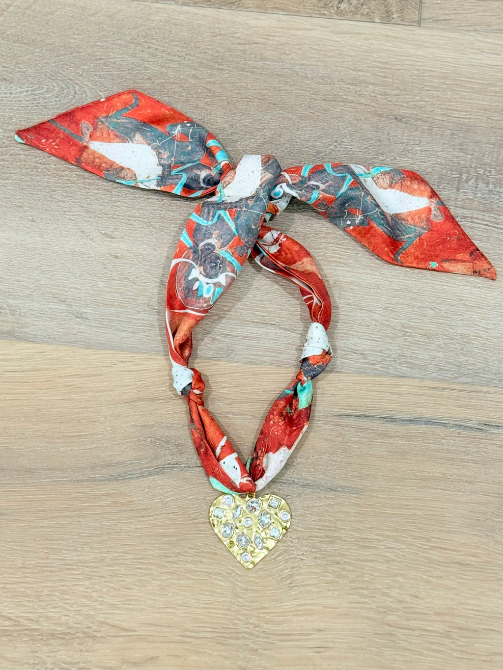 Rust Scarf Necklaces