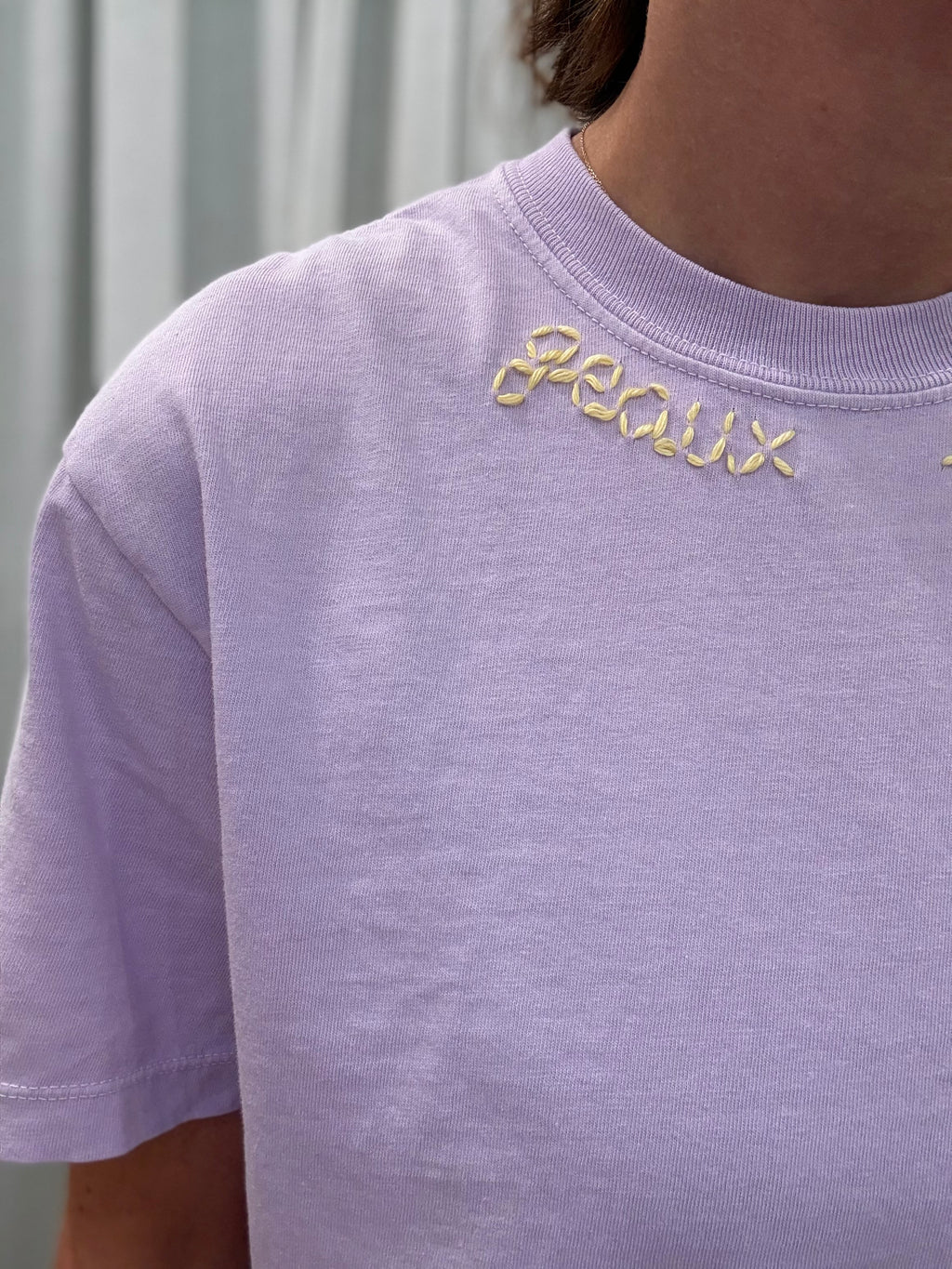 Hand-stitched "geaux tigers" Top