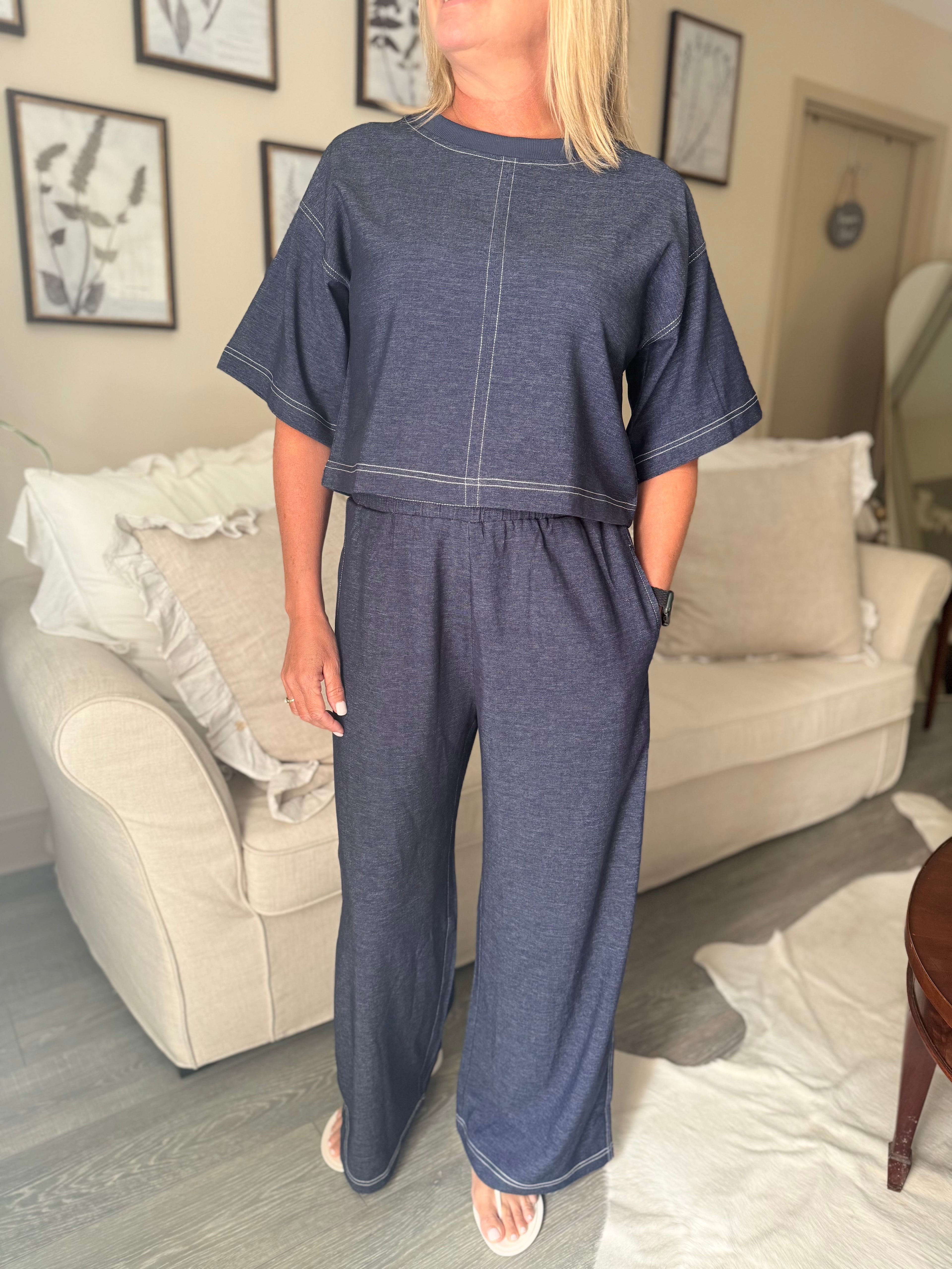 Denim Lounge Set