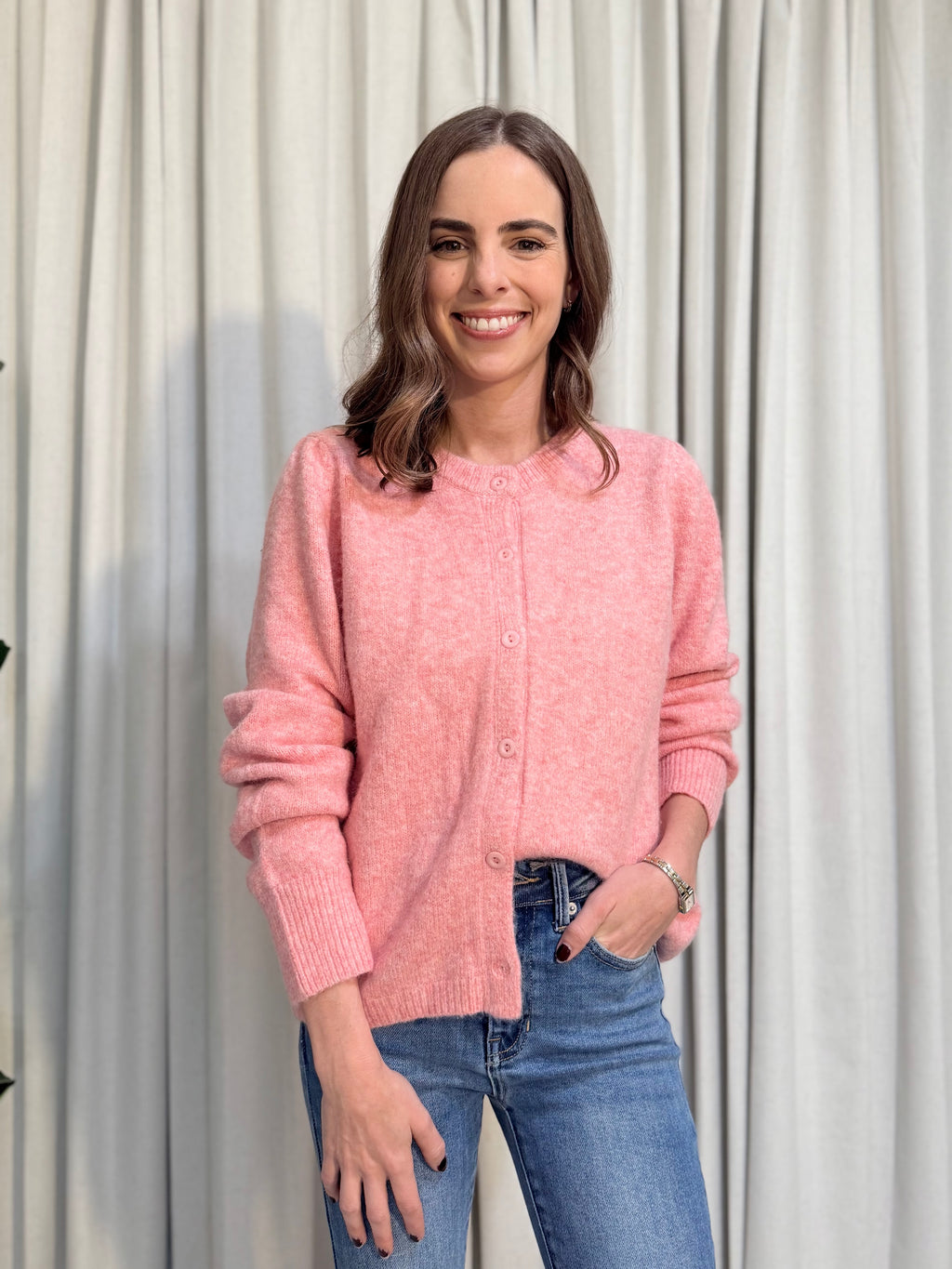 Pink Cardigan