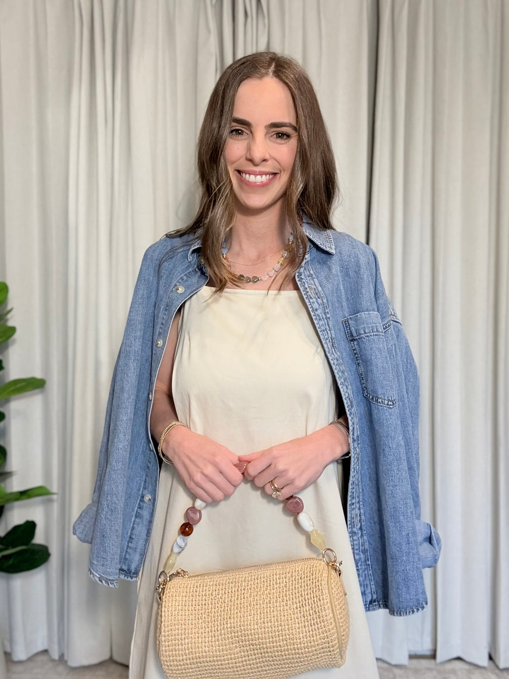 Beige Midi Dress