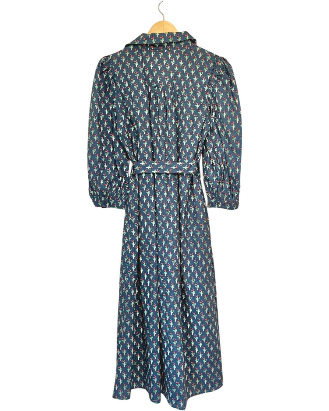 Navy Floral Midi Dress