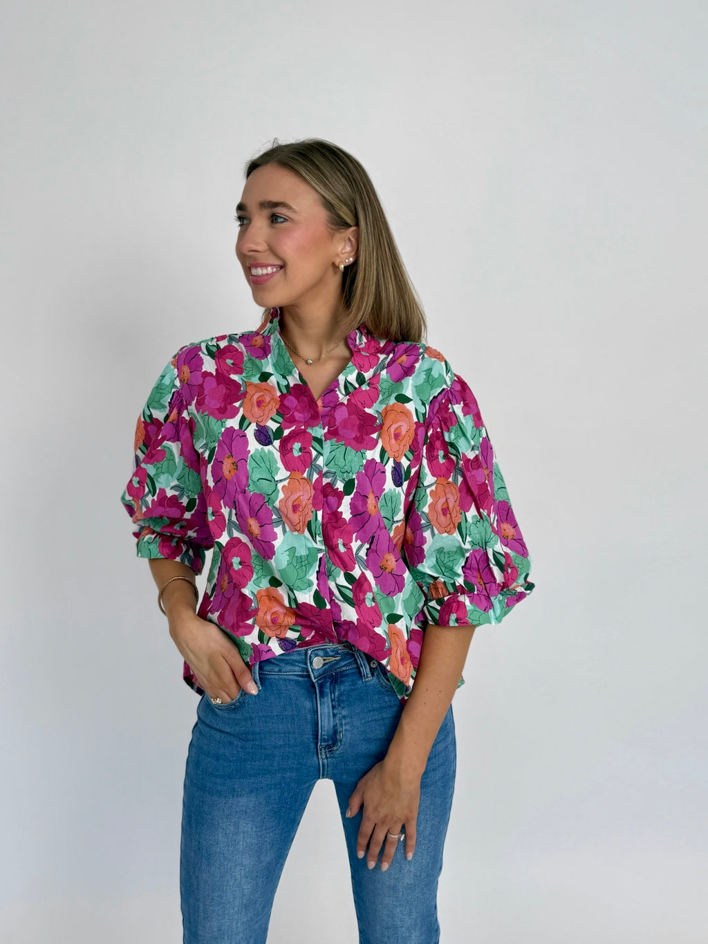 Victoria Floral Top
