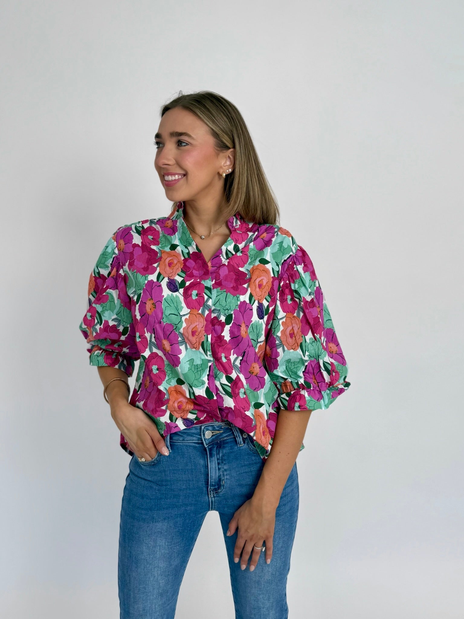Victoria Floral Top