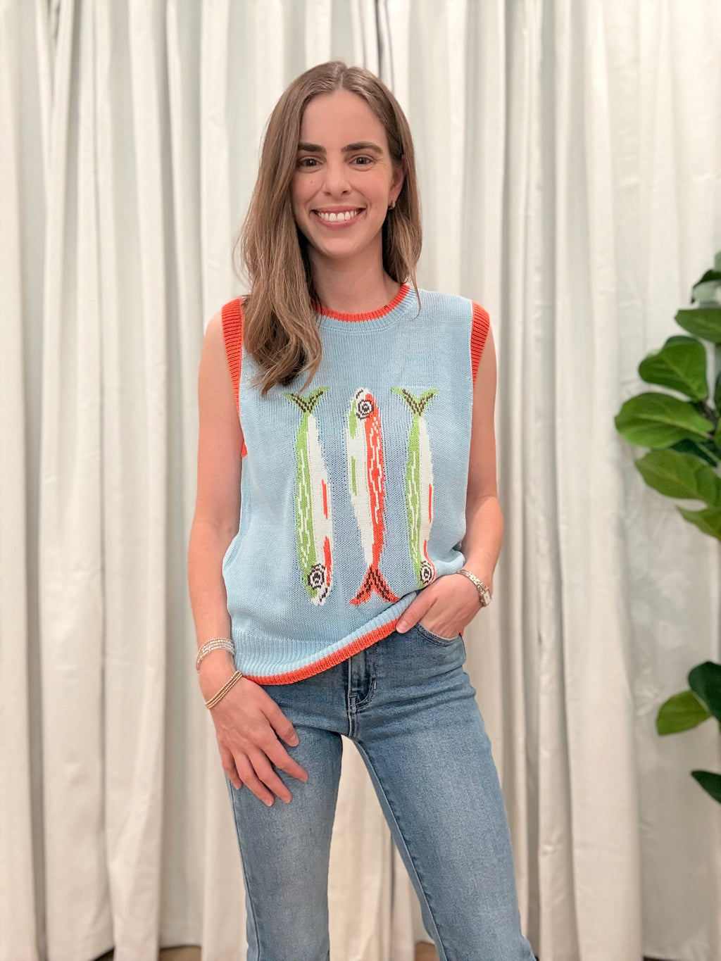 Fish Knit Top