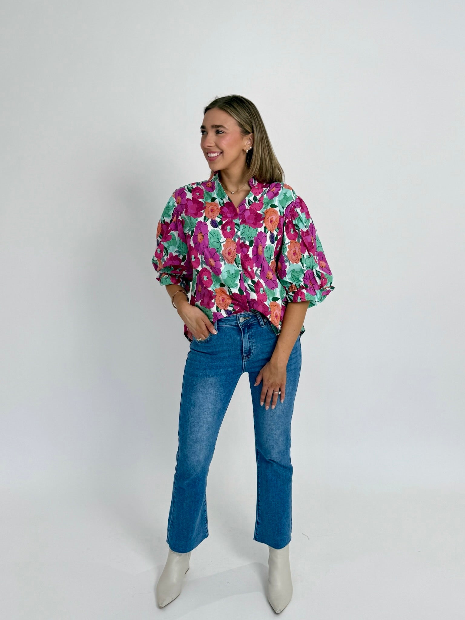 Victoria Floral Top