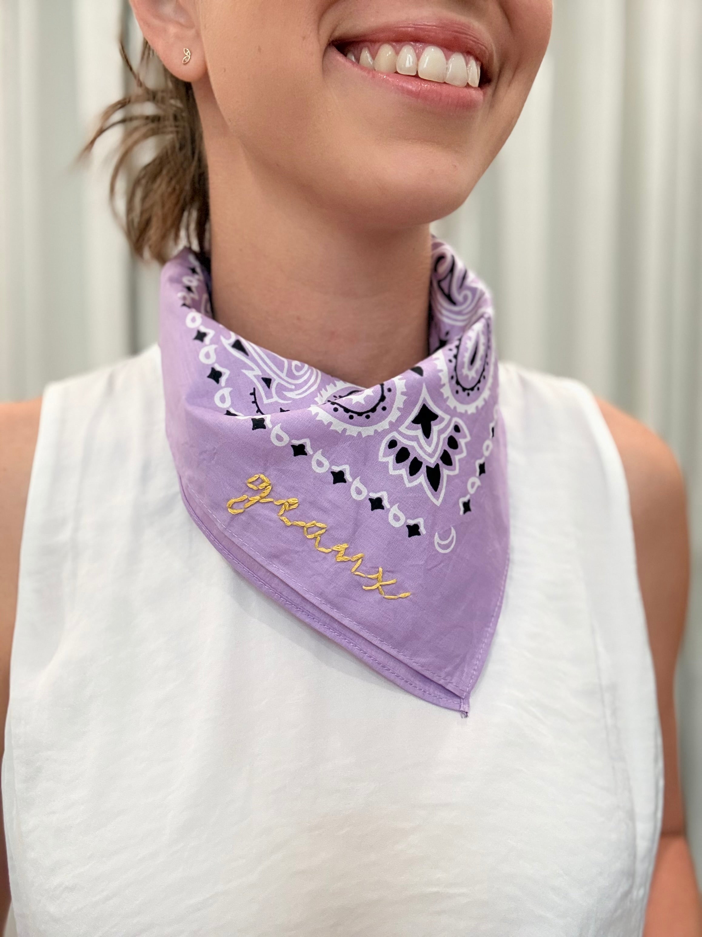 Lavender Bandana Scarf