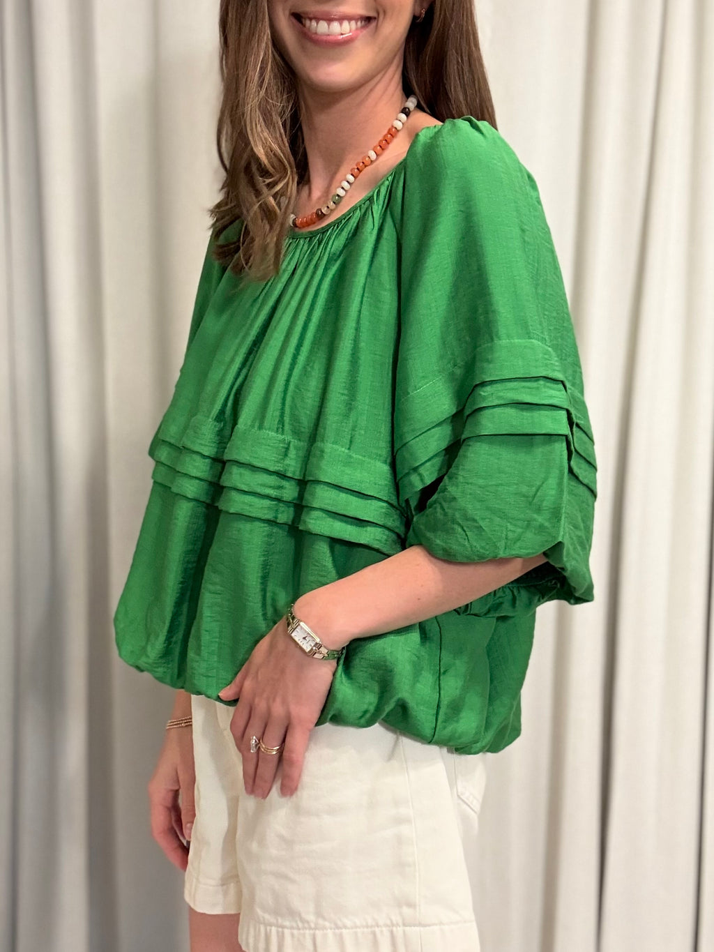 Pleat Detail Top