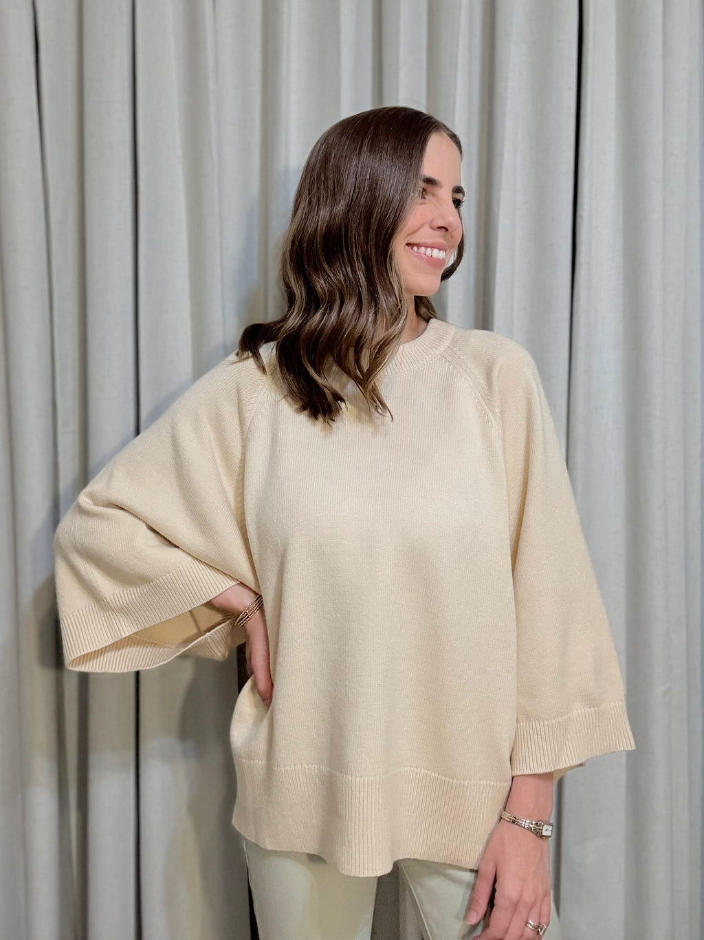 Drop Shoulder Sweater