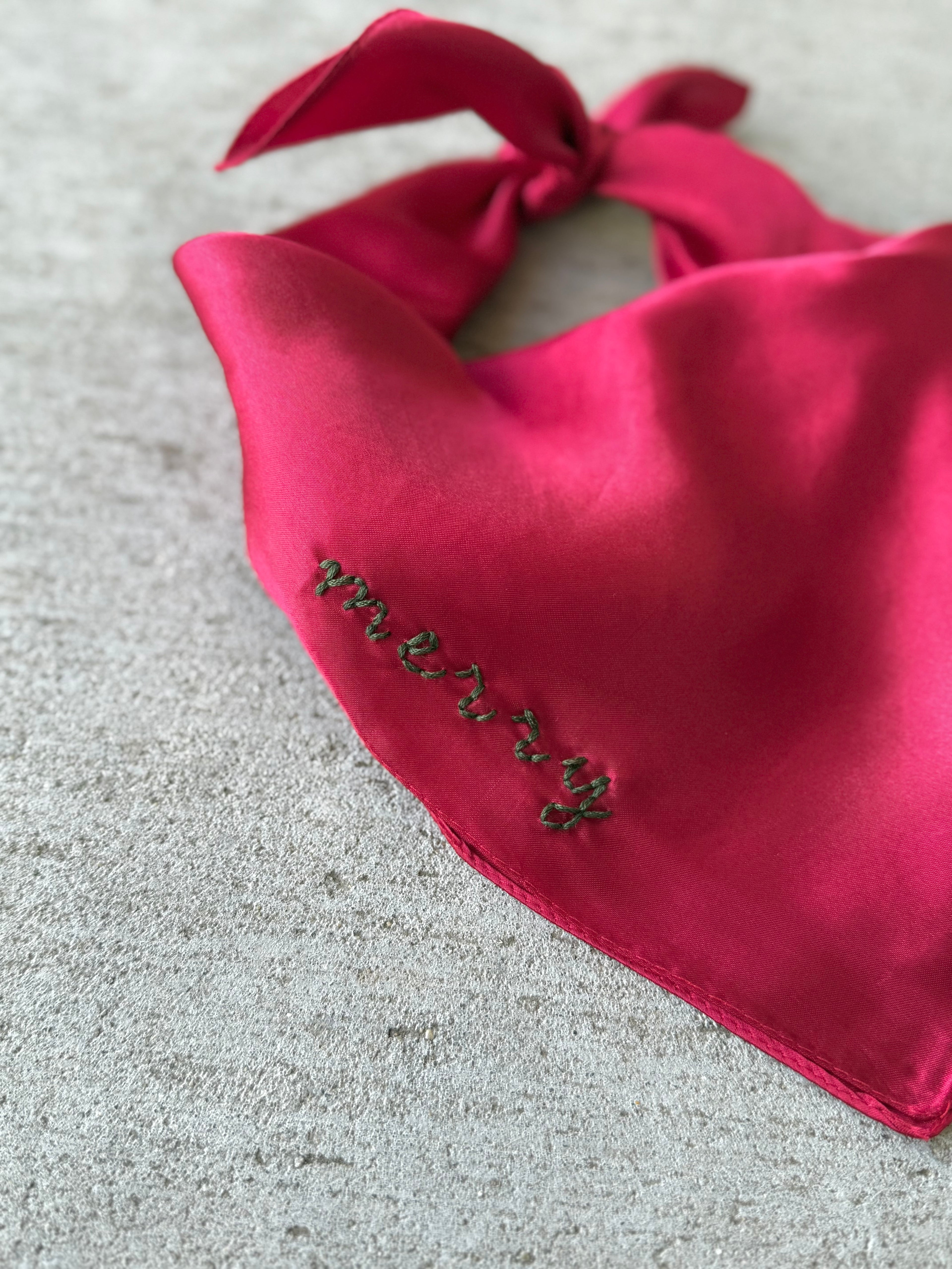 Merry Holiday Scarf - Red