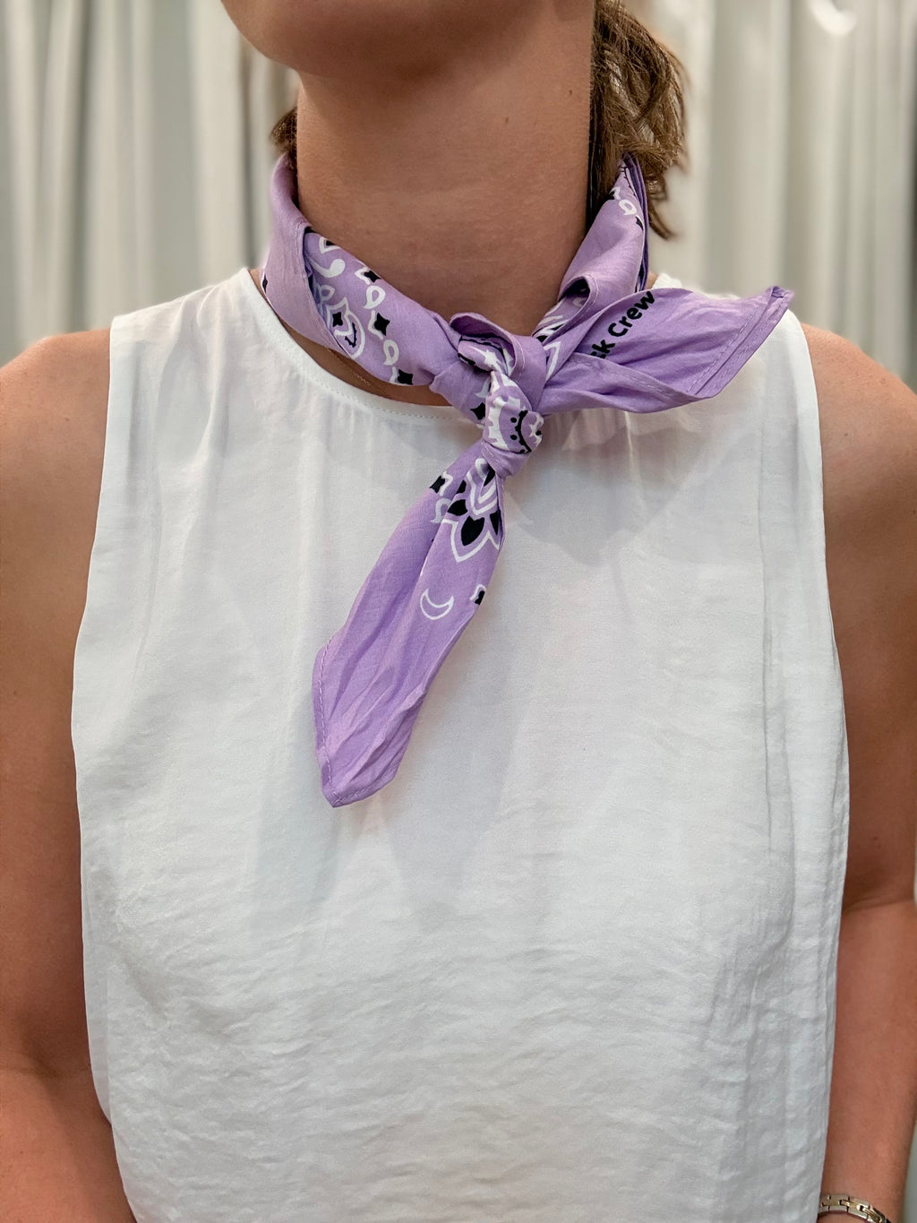 Lavender Bandana Scarf