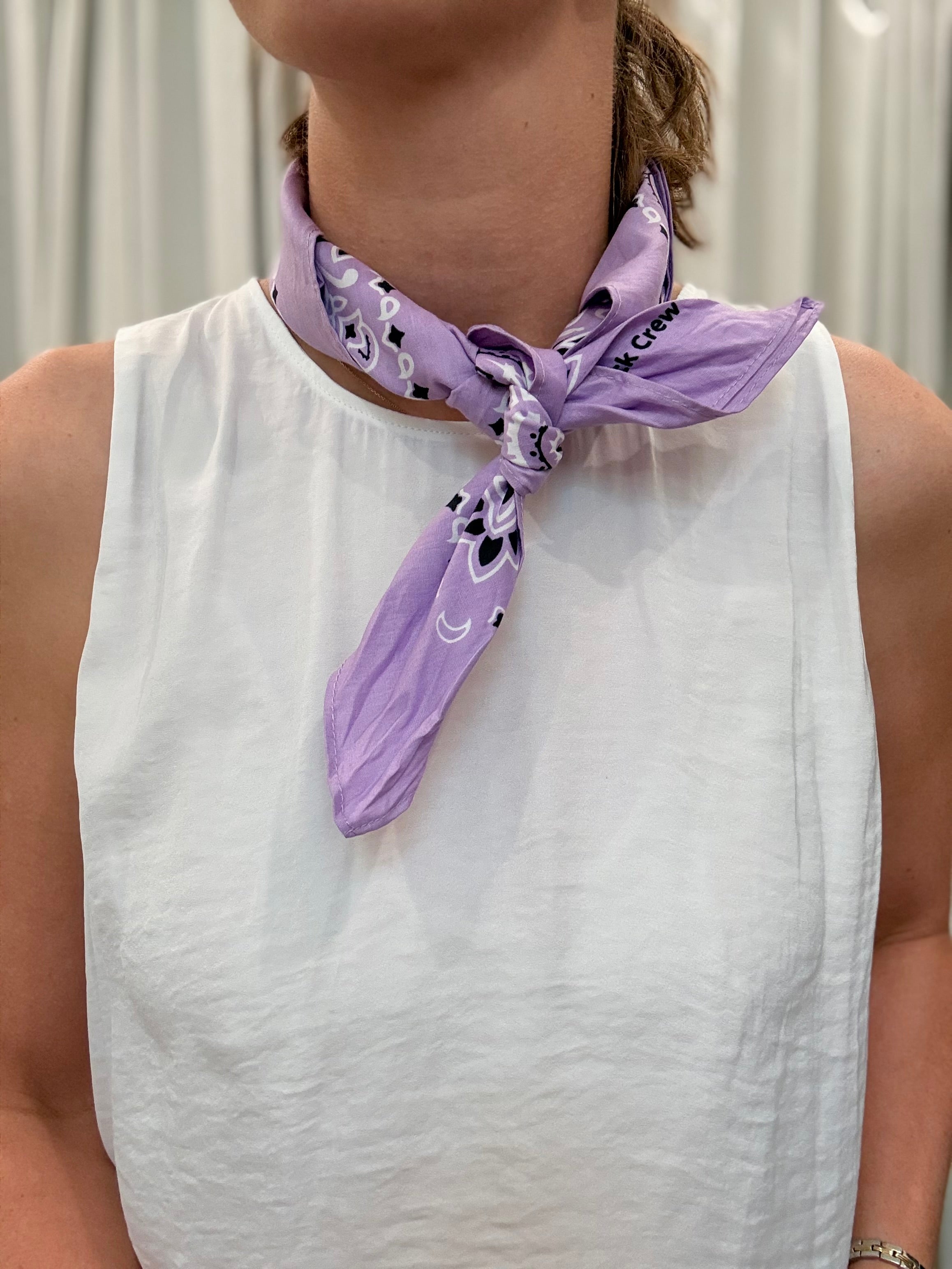 Lavender Bandana Scarf