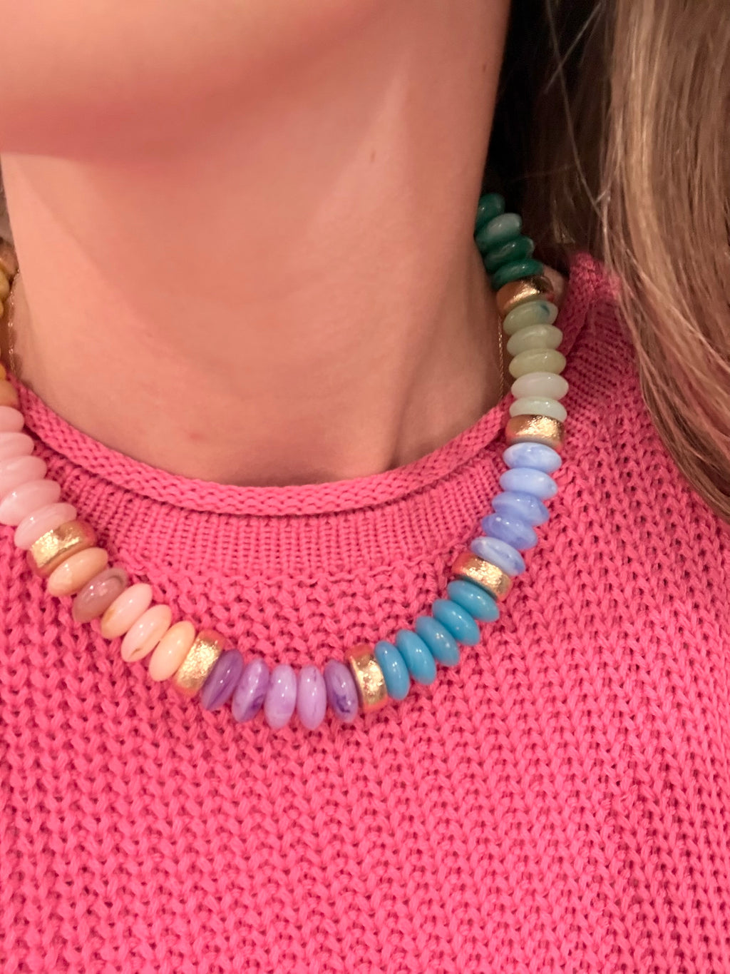 Chunky Beaded Necklace - Multi