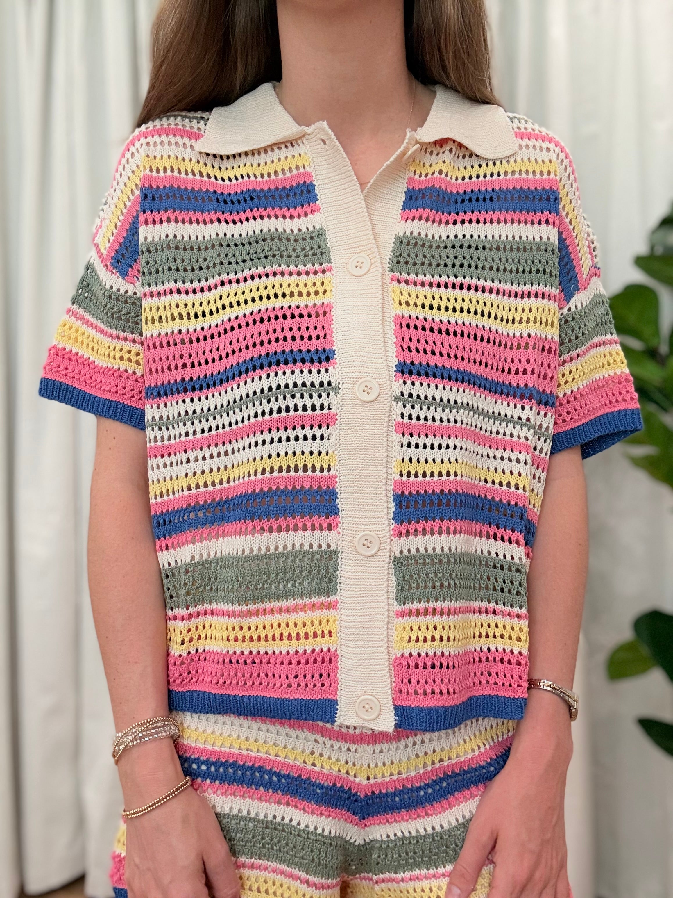 Crochet Button Down