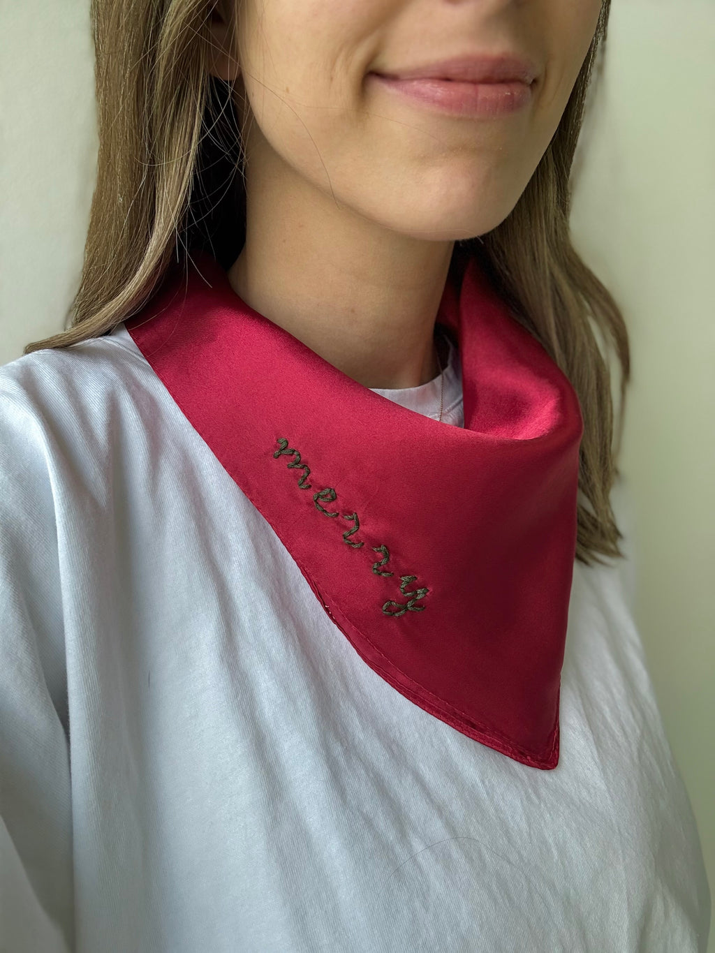 Merry Holiday Scarf - Red