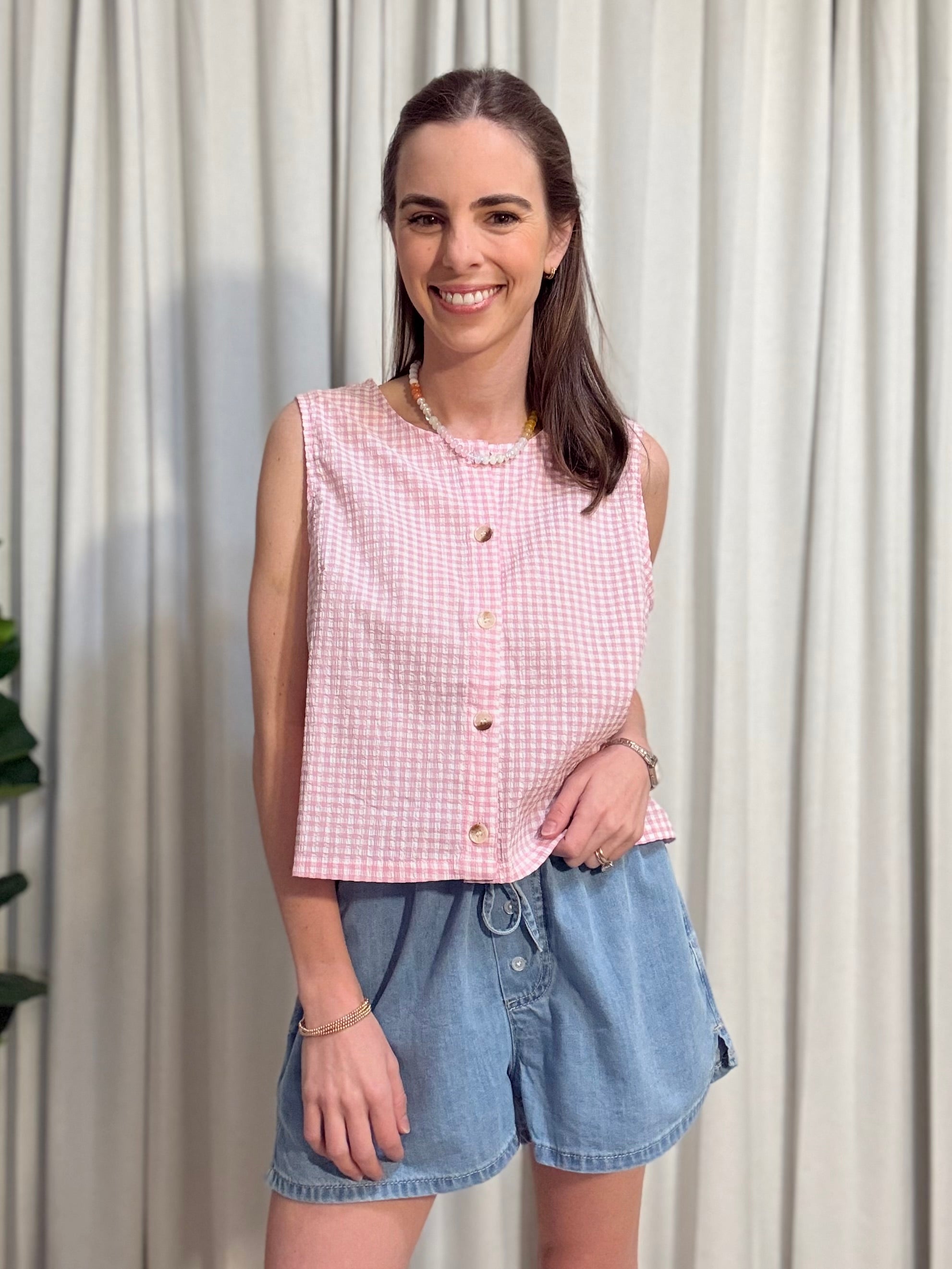 Gingham Tank