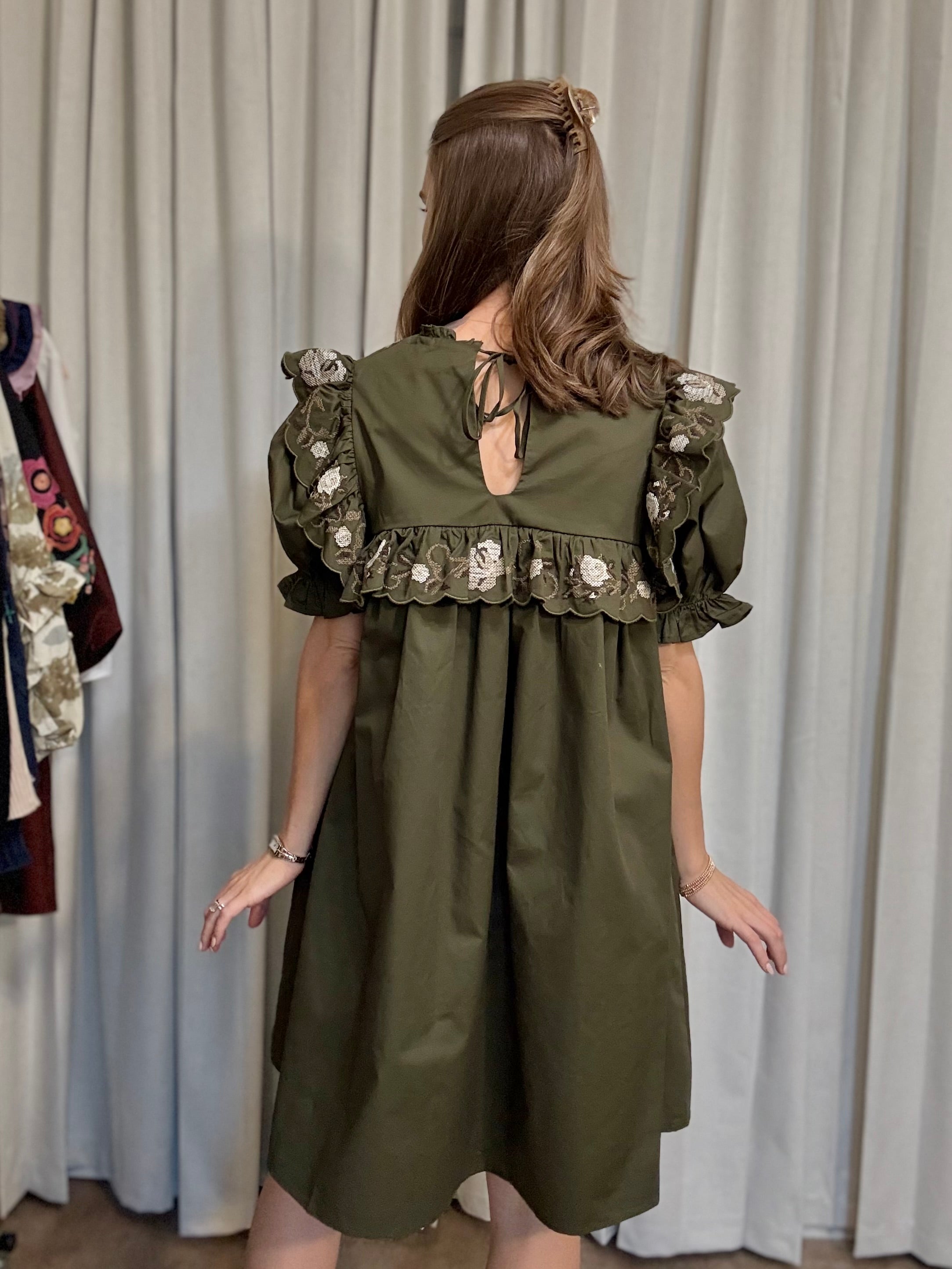 Sierra Olive Mini Dress