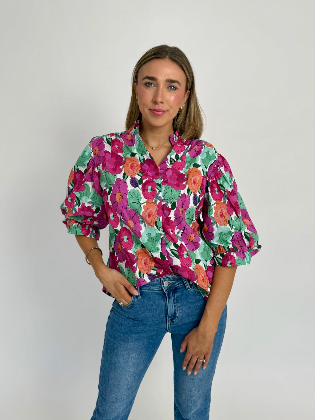 Victoria Floral Top
