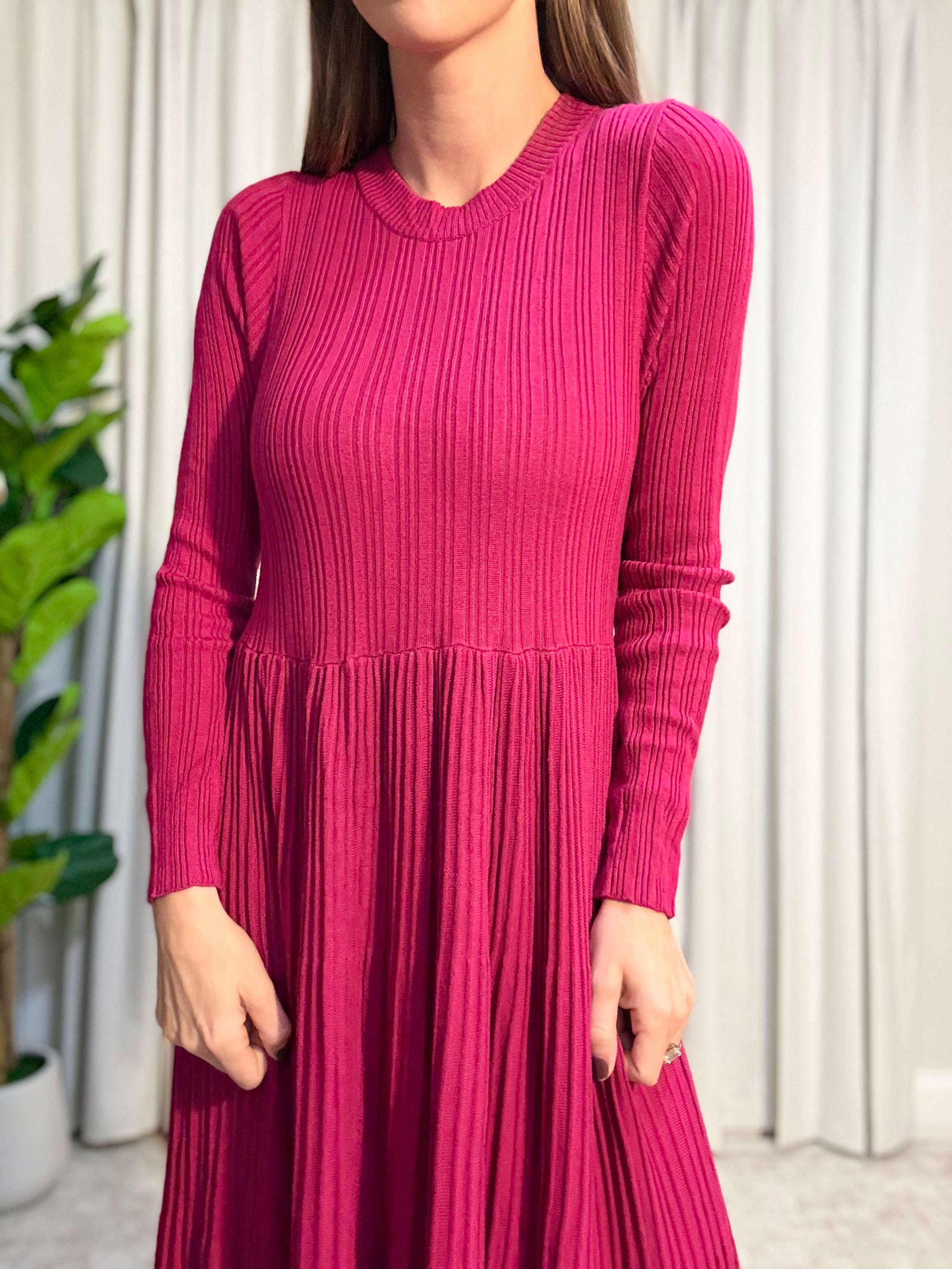 Ribbed Sweater Dress