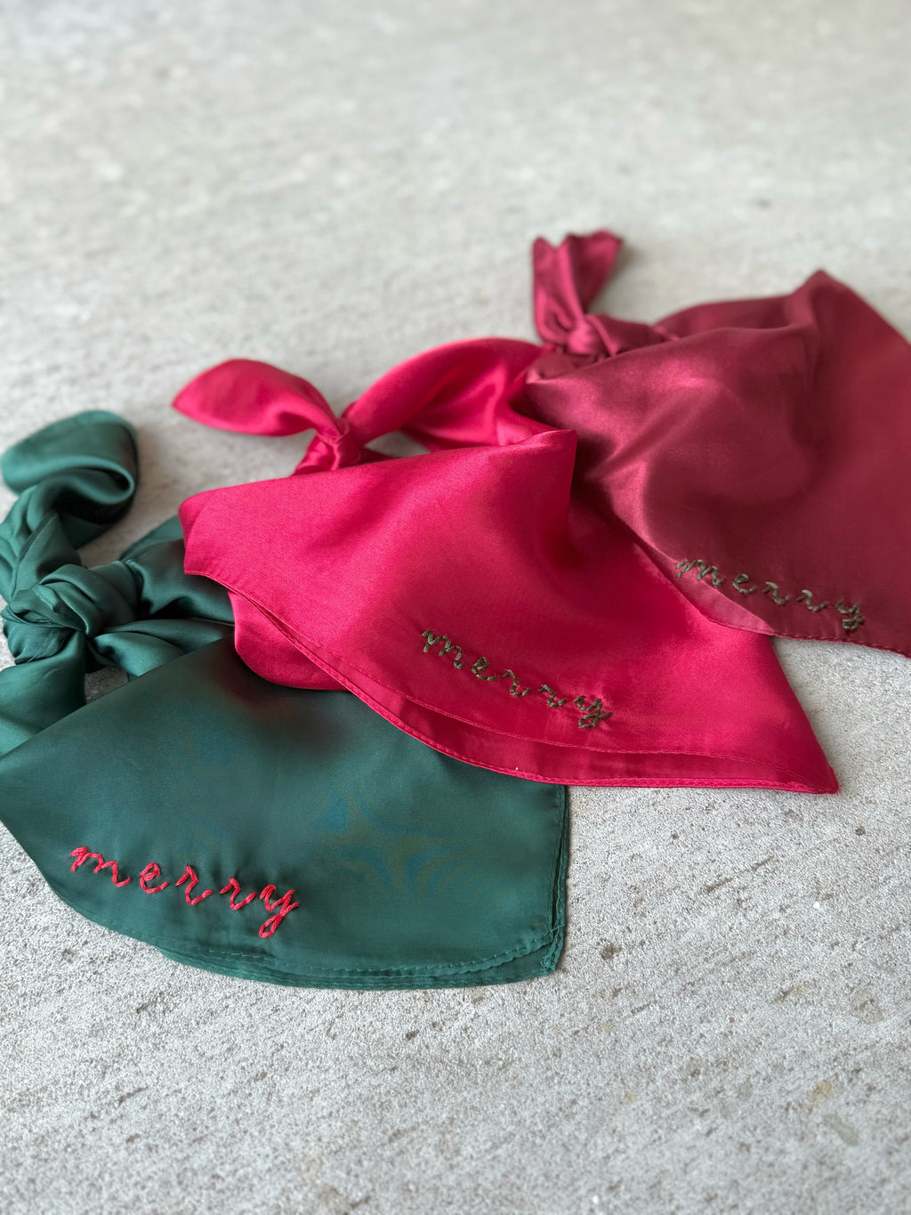 Merry Holiday Scarf - Red