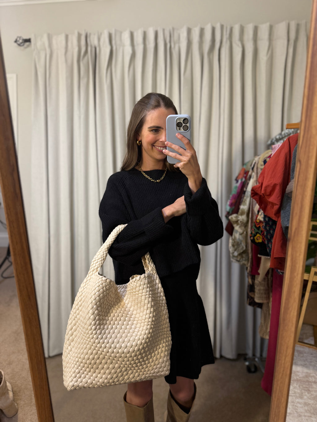 Johanna Ivory Large Shoulder Bag