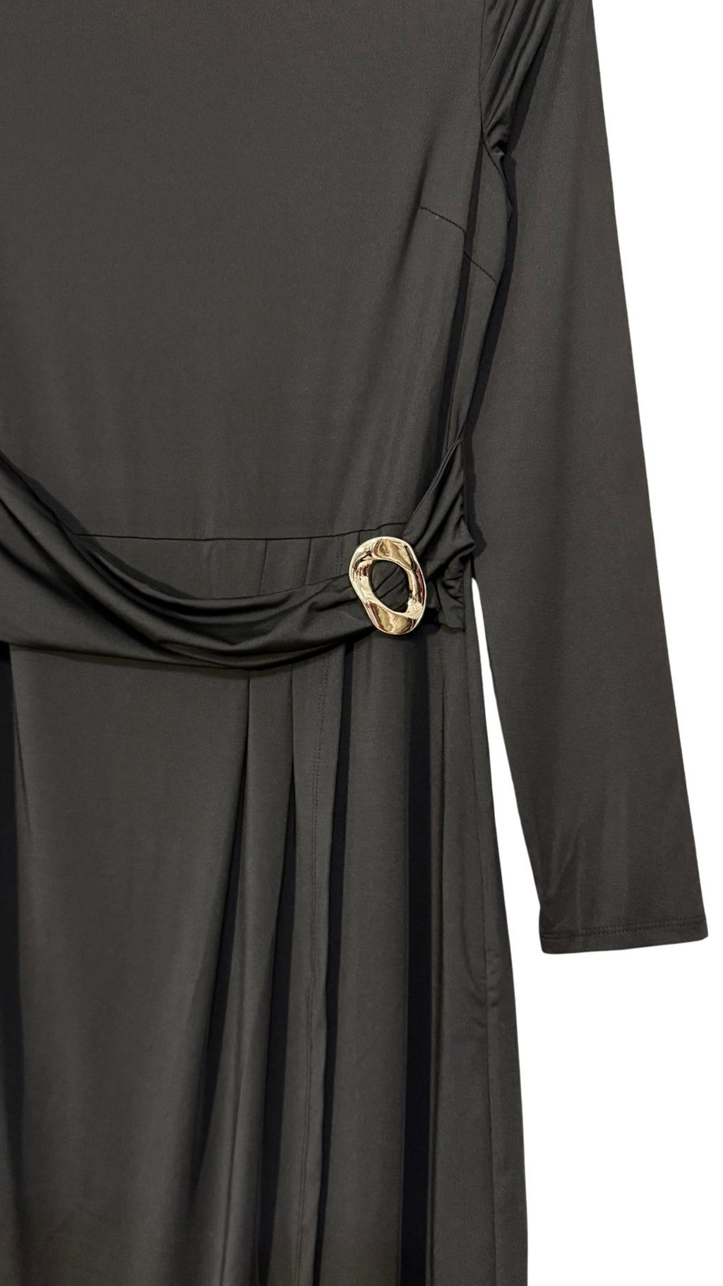 Asymmetrical Belted Dress
